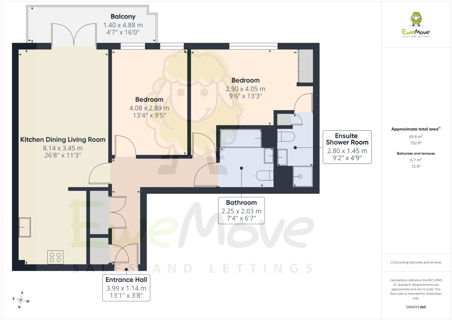 14, FLAT, ROCHESTER floorplan