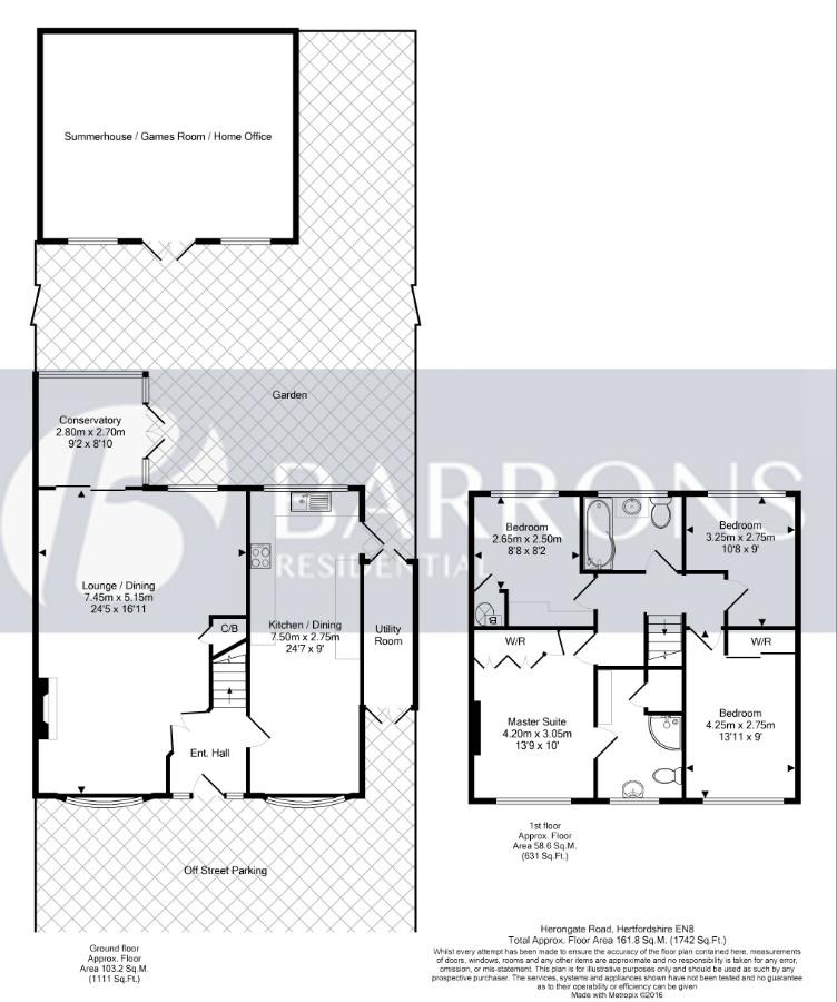 4 Bedrooms Semi-detached house for sale in Herongate Road, Cheshunt, Waltham Cross EN8