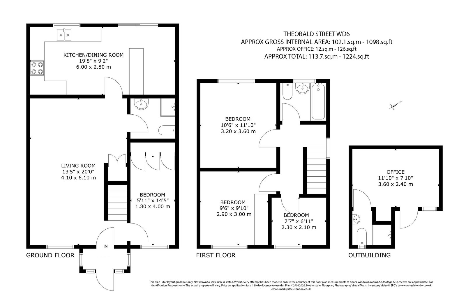 164, Theobald Street, Borehamwood floorplan