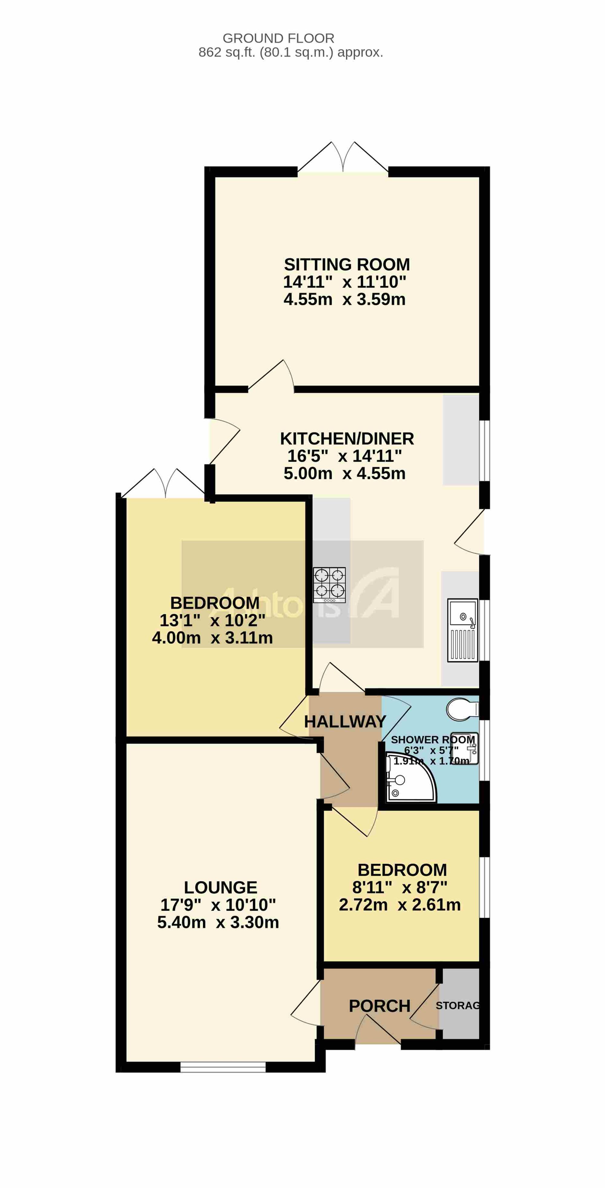 2 Cranham Avenue, Warrington floorplan