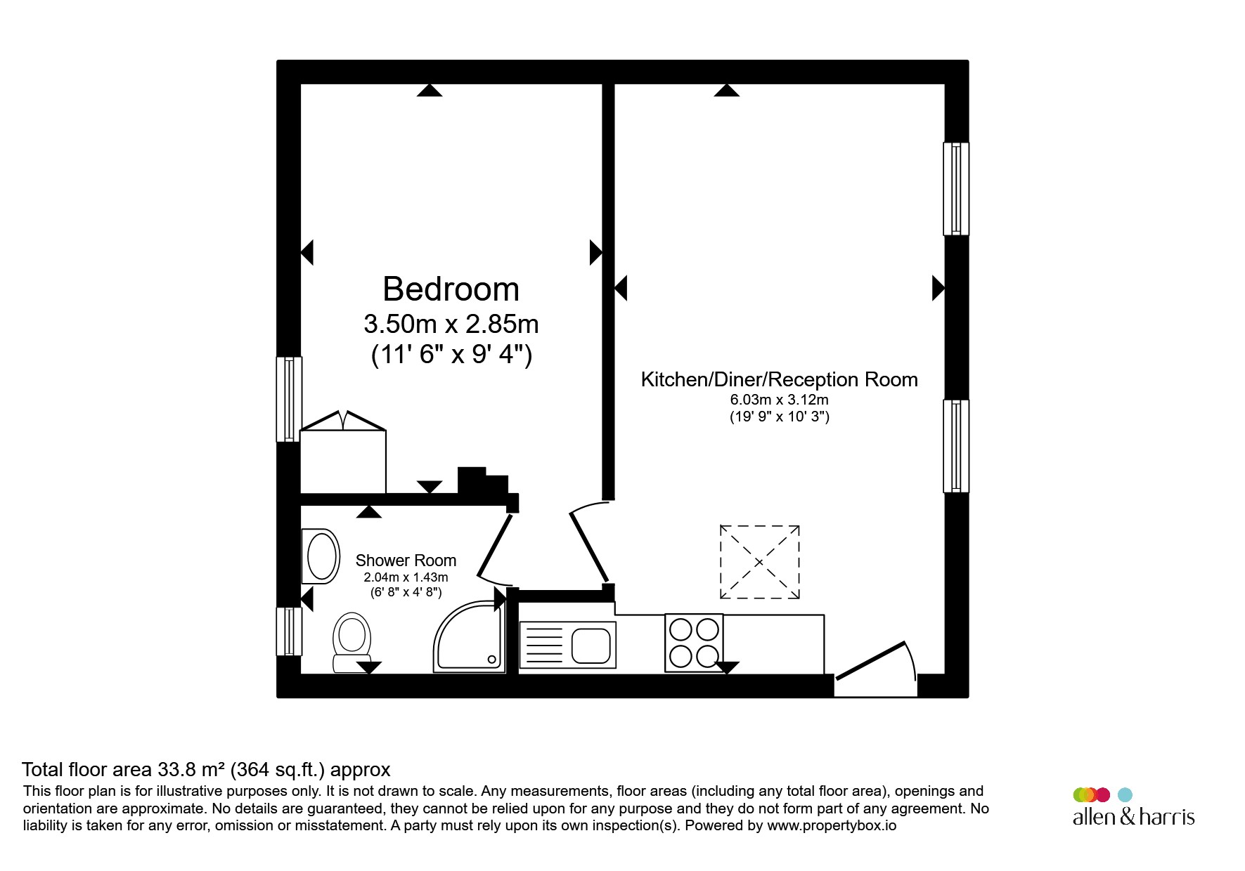 Flat 27, Branksome House, Westgate Street, Cardiff floorplan