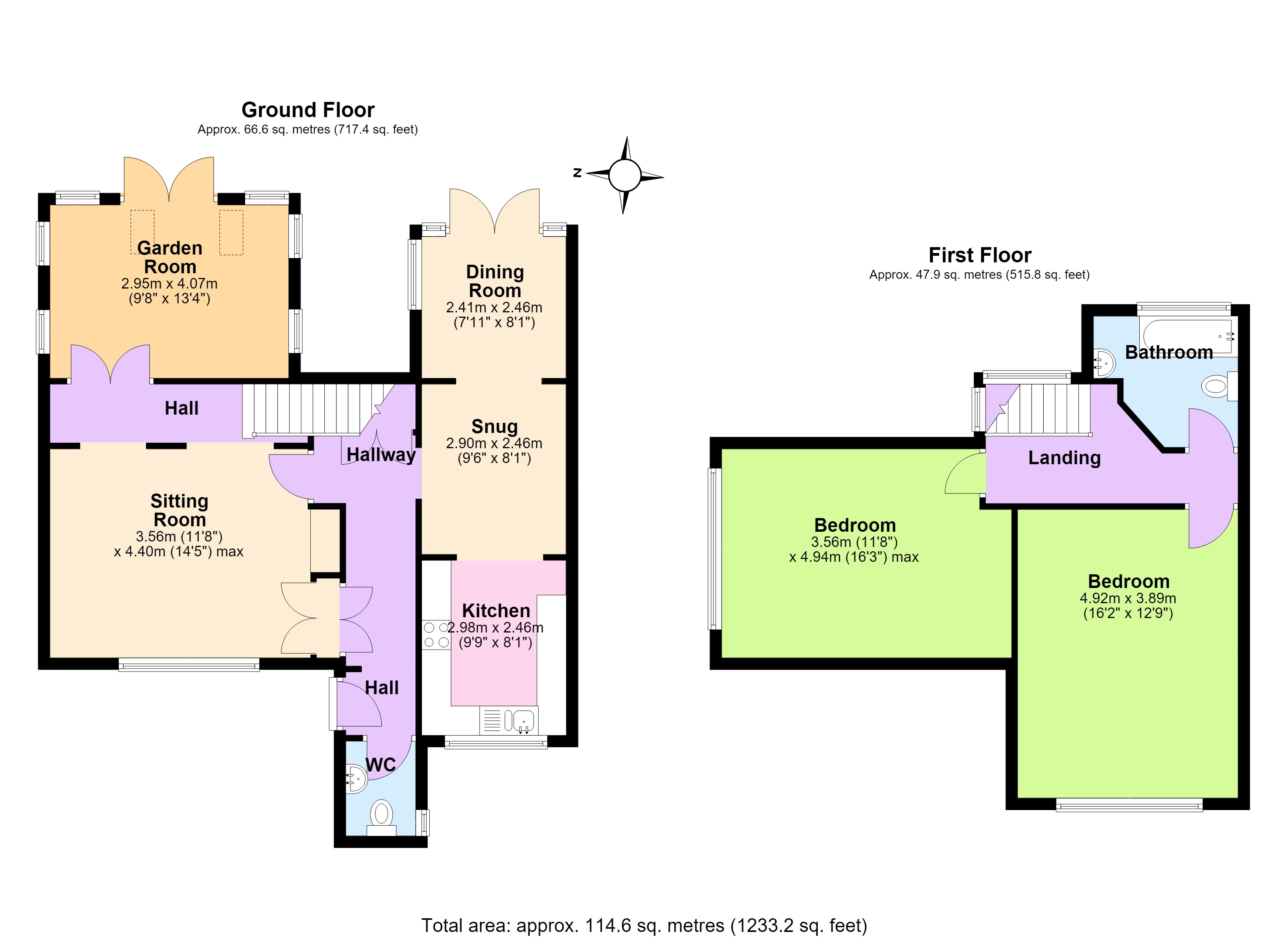 18, High Road East, Felixstowe floorplan