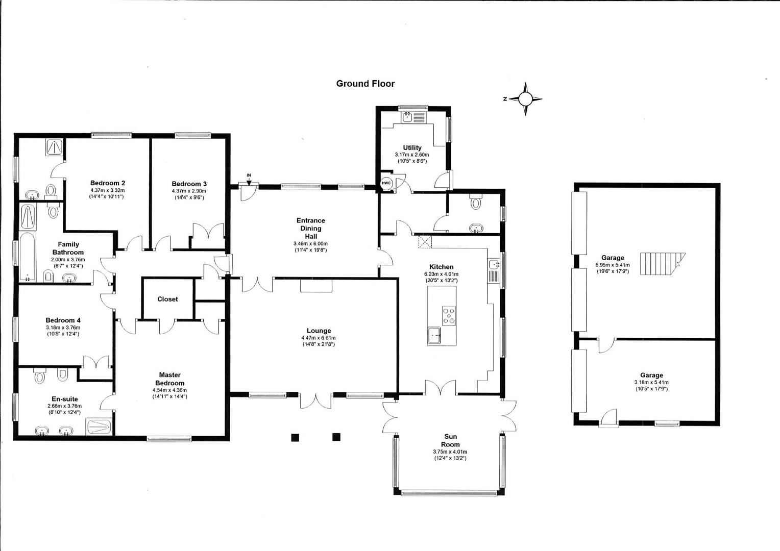 Bede Lodge, Summer Hill, Gainsborough floorplan