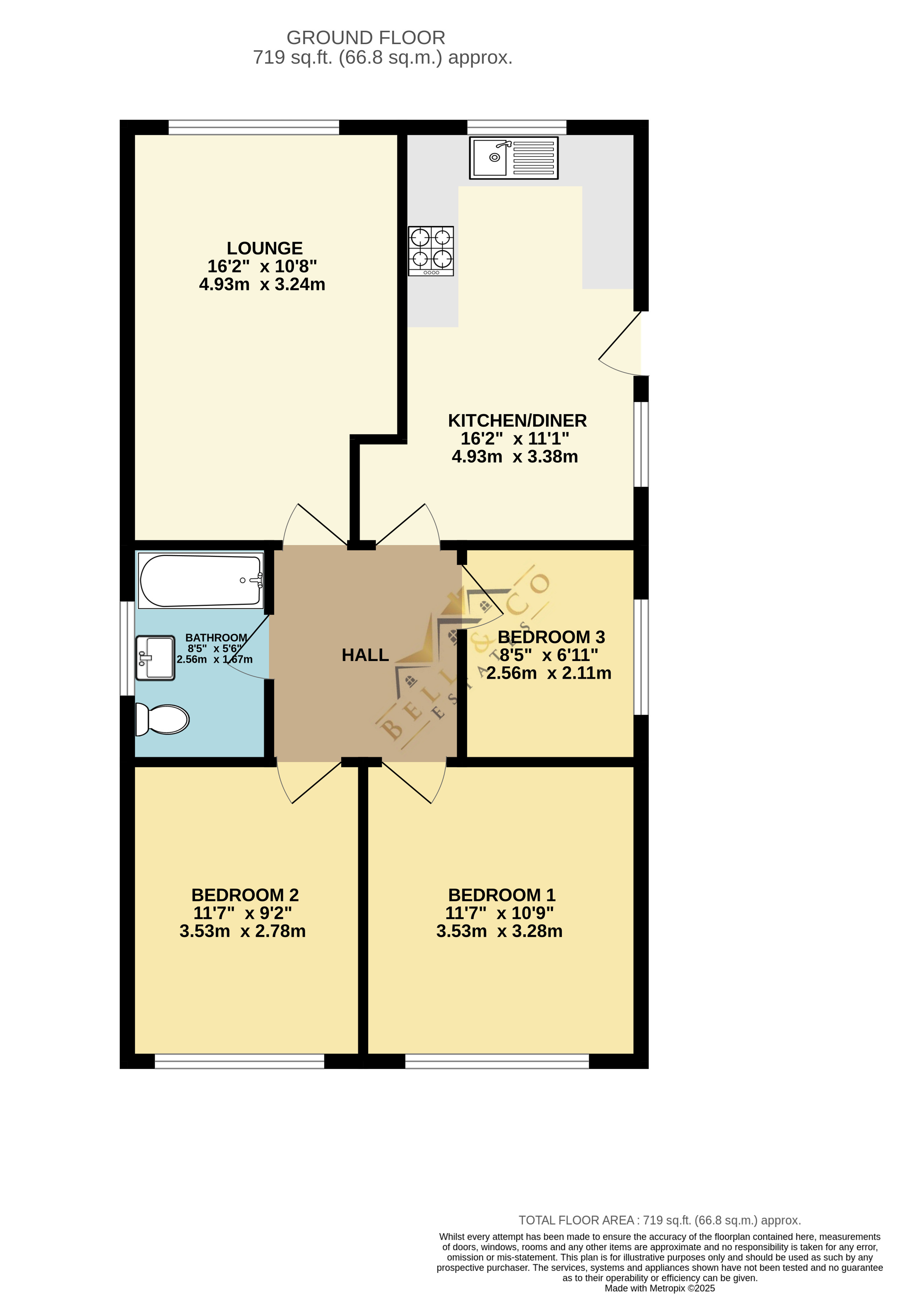 66, Rowan Tree, Sheffield floorplan