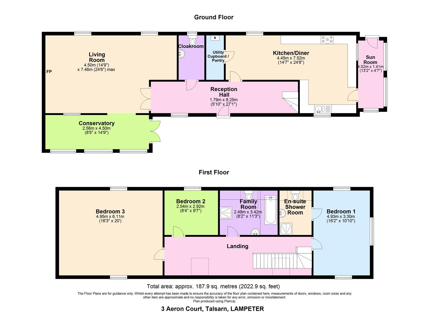 3, Aeron Court, Lampeter floorplan