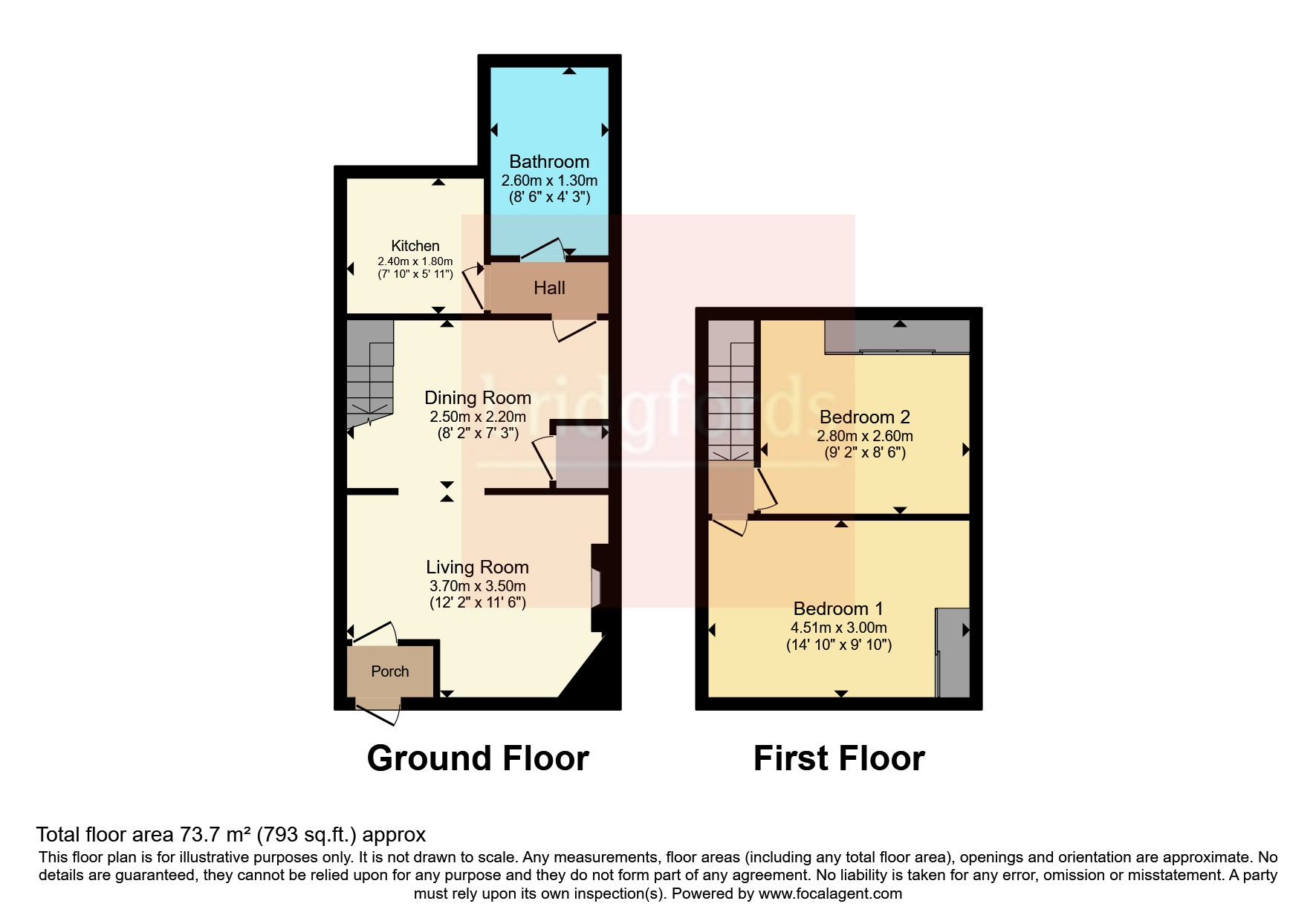 7, Cleveland Street, Middlesbrough floorplan