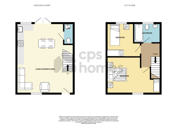 1A, Aberdovey Street, Cardiff floorplan