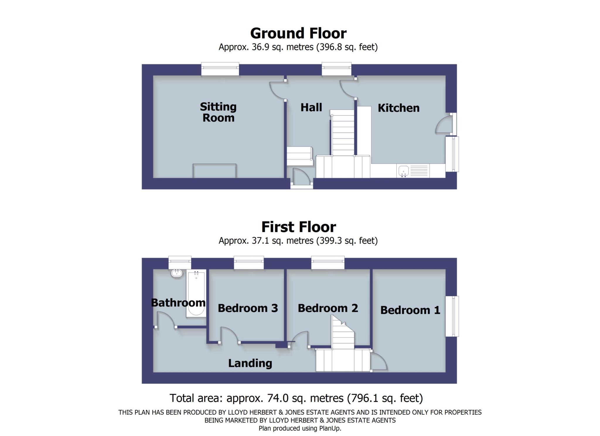 Bwthyn Glyndwr, Borth floorplan