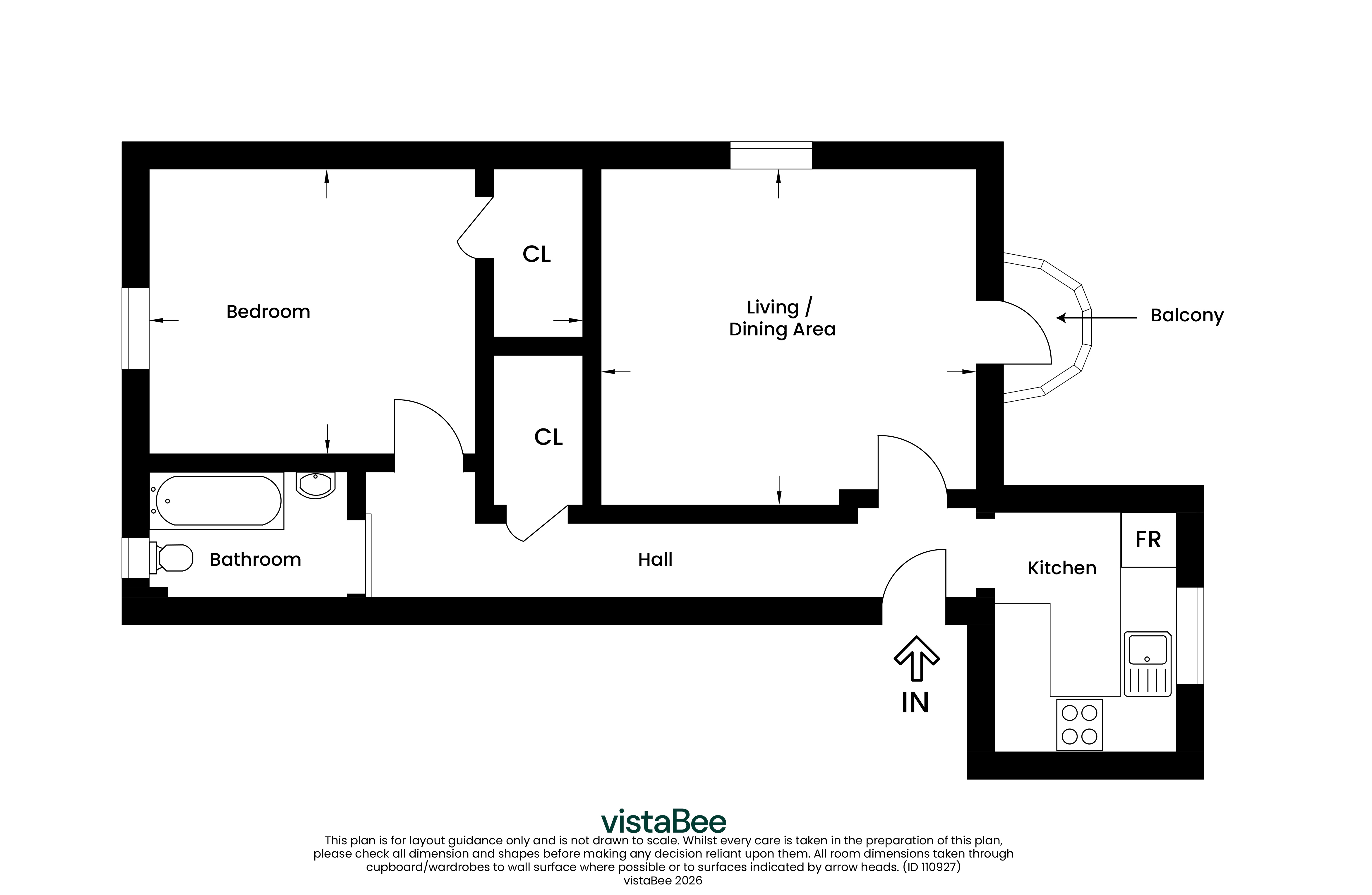 1/1, 10, Temple Road, Glasgow floorplan