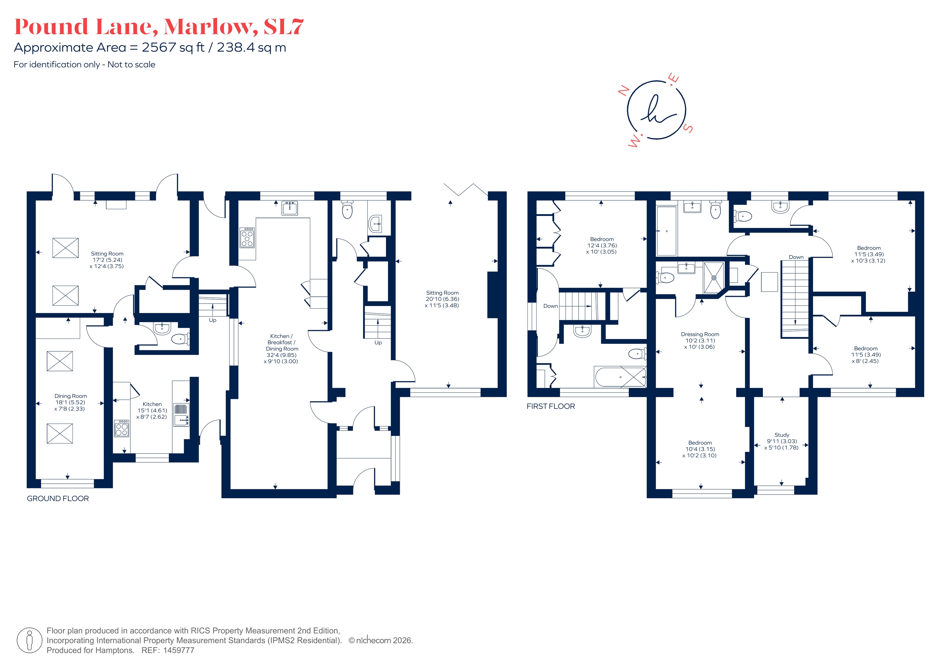 54, Pound Lane, Marlow floorplan