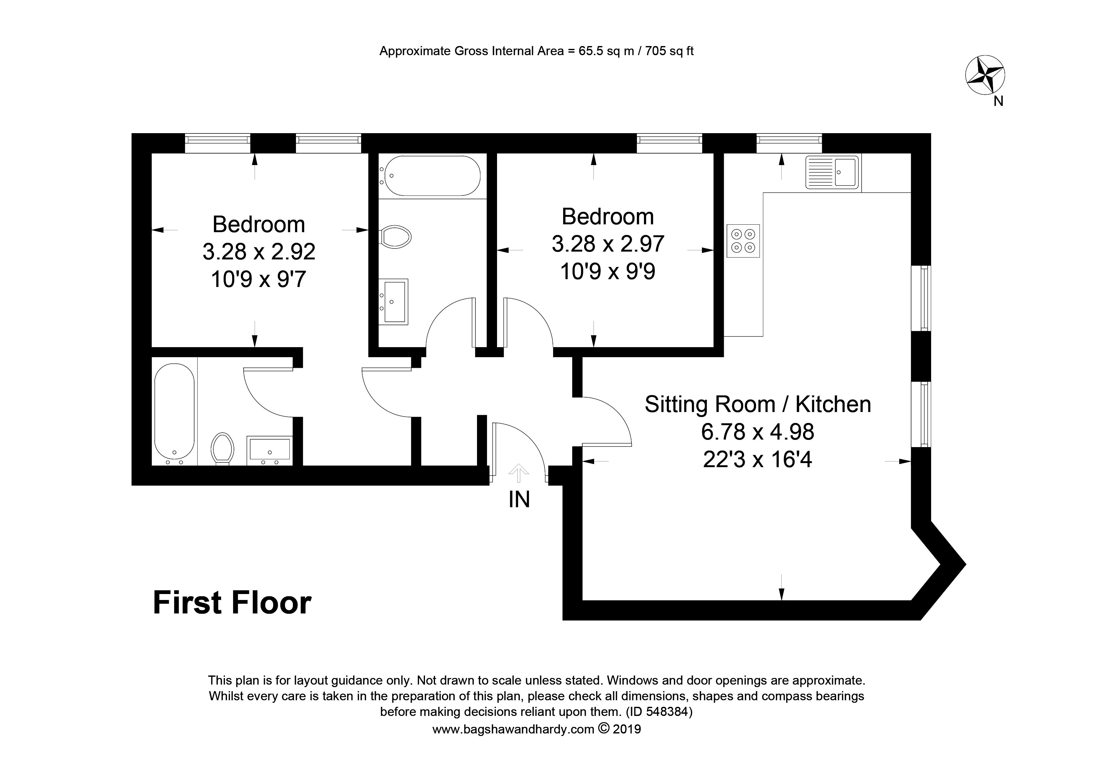 2 Bedrooms Flat for sale in Church Lane, Oxted, Surrey. RH8