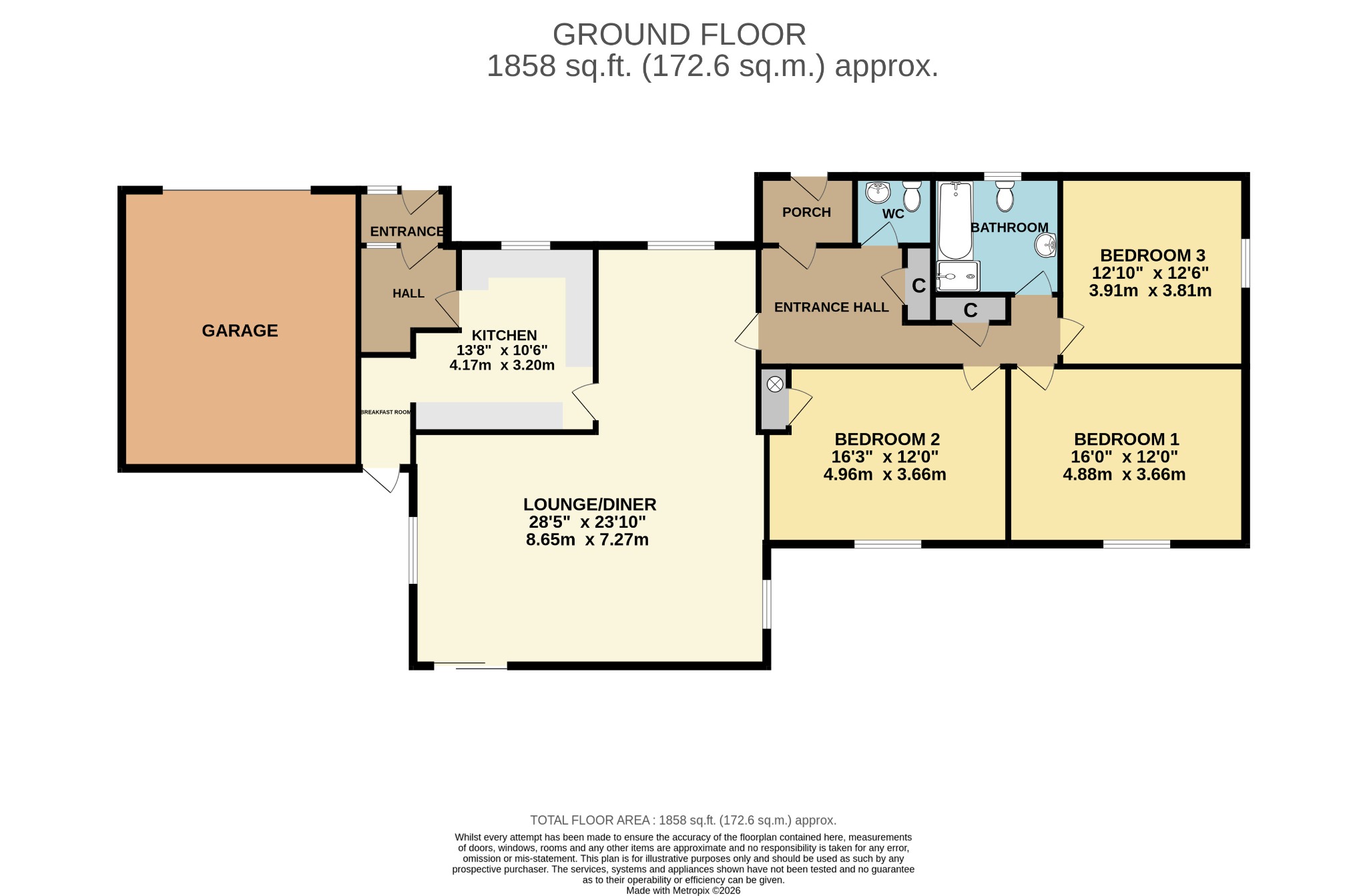 5, Humber View, North Ferriby floorplan