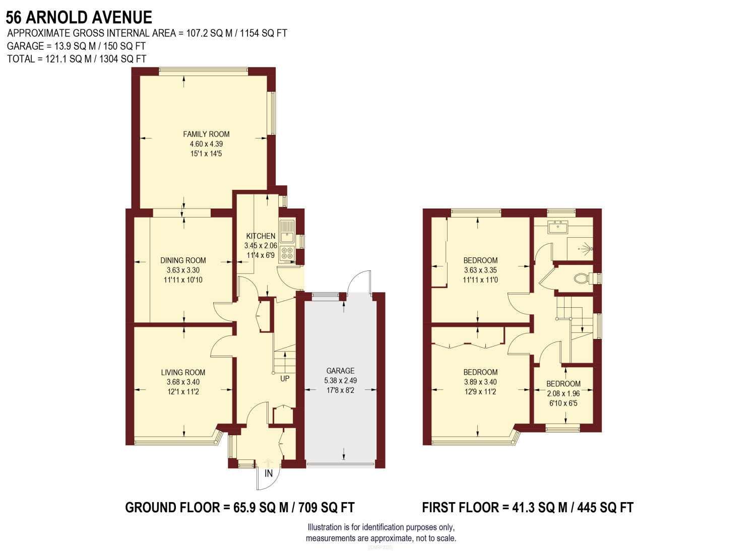 56, Arnold Avenue, Sheffield floorplan