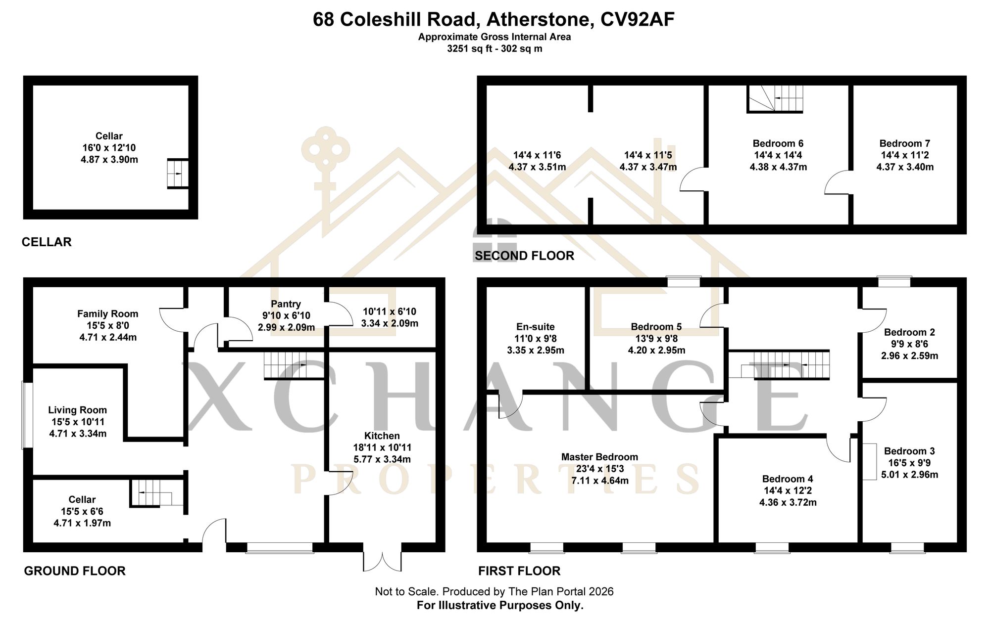 68, Coleshill Road, Atherstone, CV9 floorplan