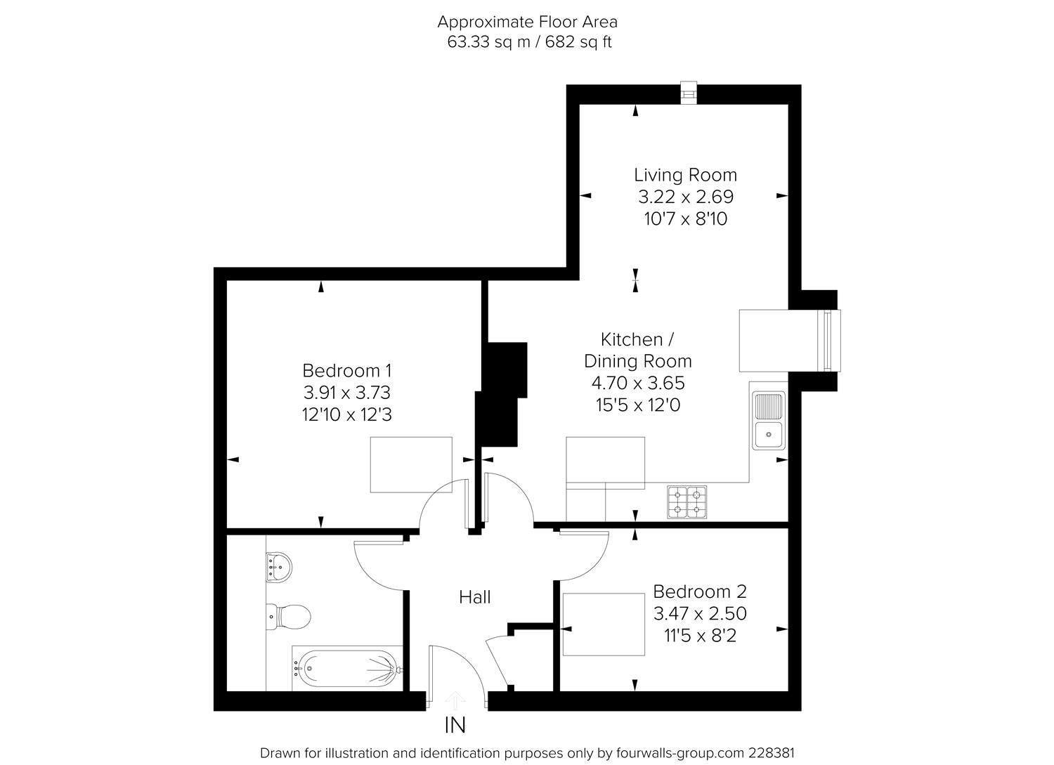 2 Bedrooms Flat for sale in New Court, Liston Road, Marlow, Buckinghamshire SL7