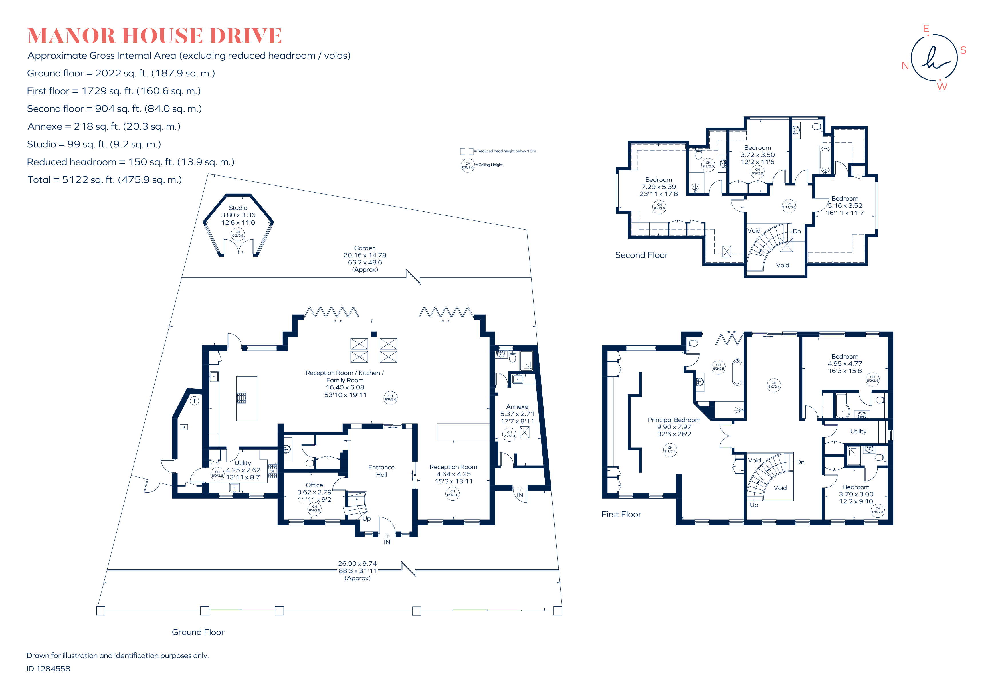 24, Manor House Drive, London floorplan