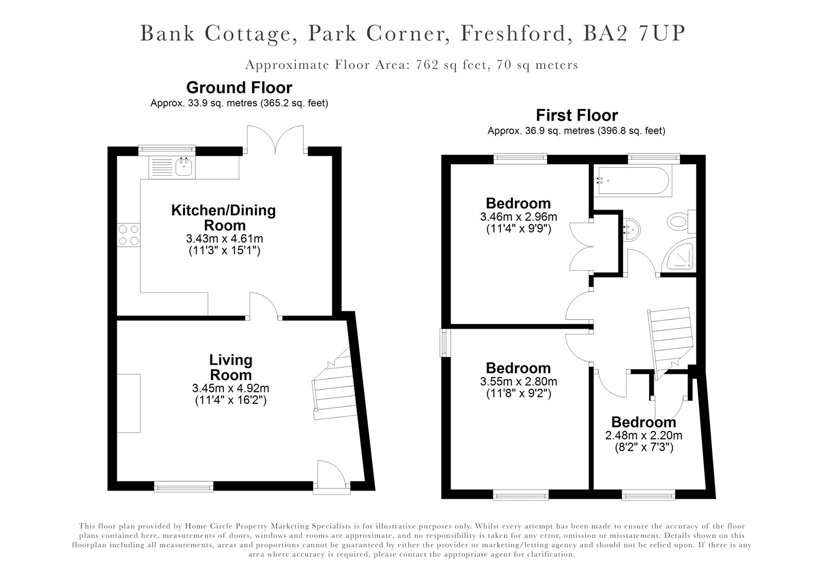 Bank Cottage,, Park Corner, Bath floorplan