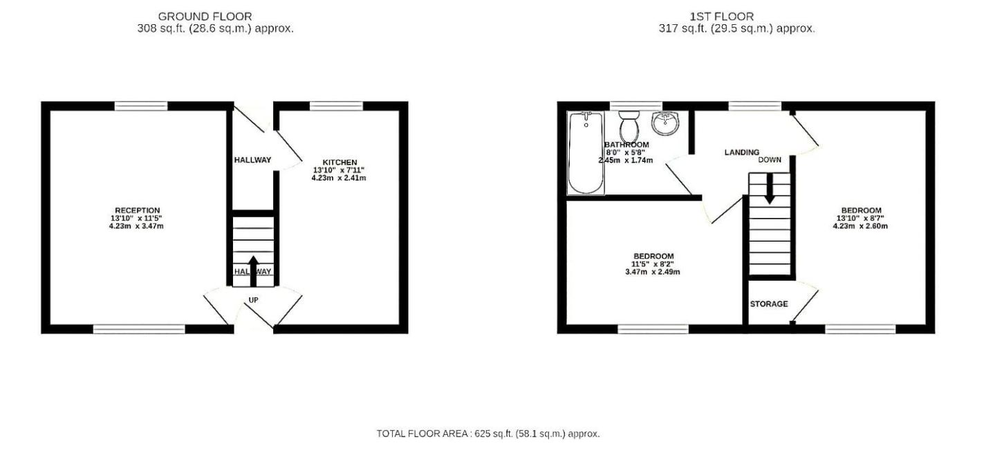 121, Queens Road, New Tredegar floorplan