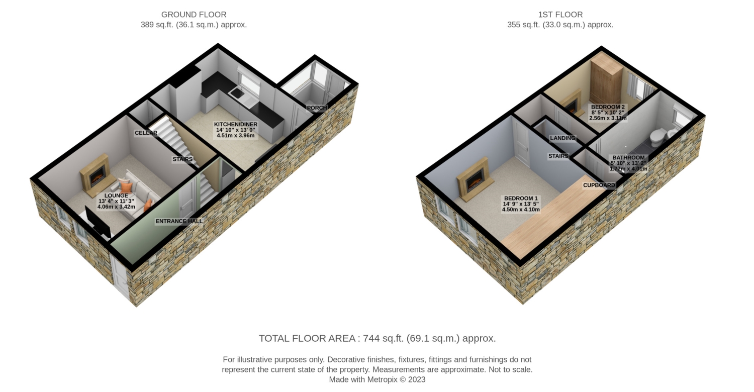 Wakefield Road, Ackworth, Pontefract, West Yorkshire WF7, 2 bedroom end