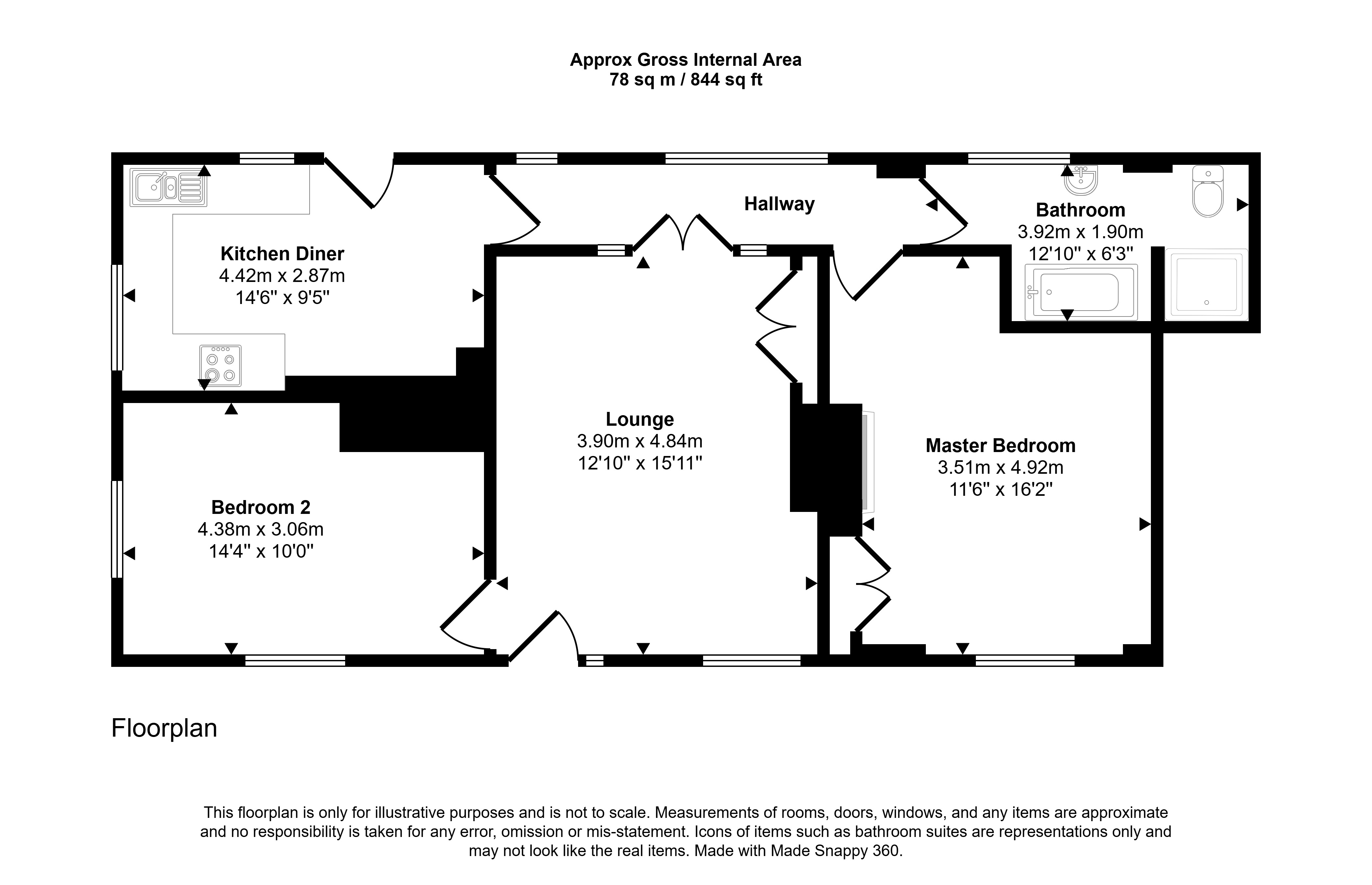 10, Chichester Avenue, Cramlington floorplan