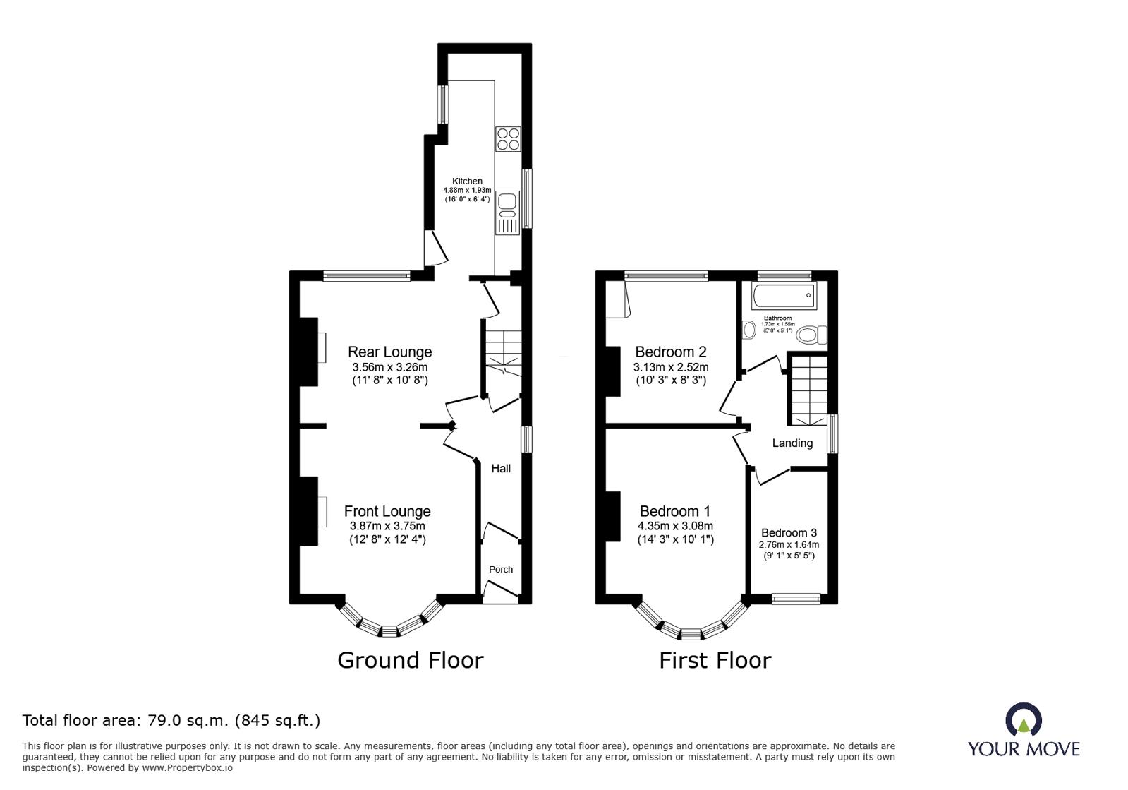 226, Arbury Road, Warwickshire floorplan