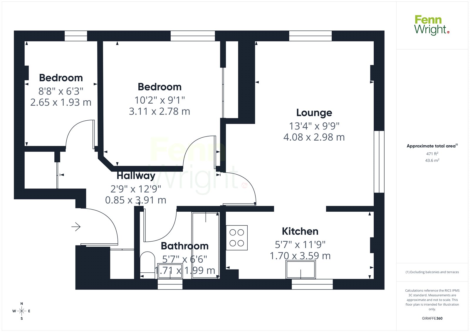 Flat 16, Old Rectory Court,, Station Road, Colchester floorplan