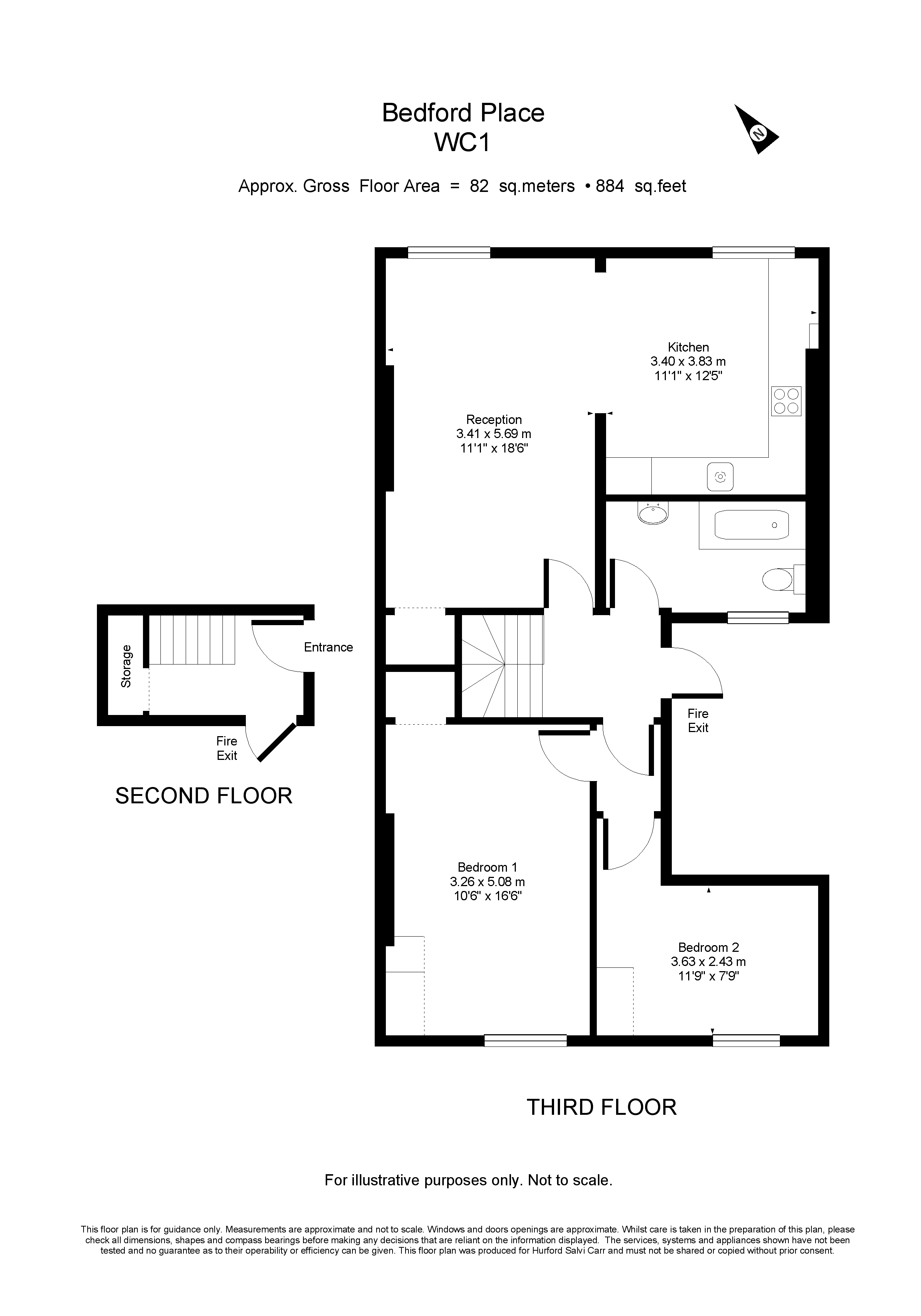 2 Bedrooms Flat to rent in Bedford Place, Bloomsbury WC1B