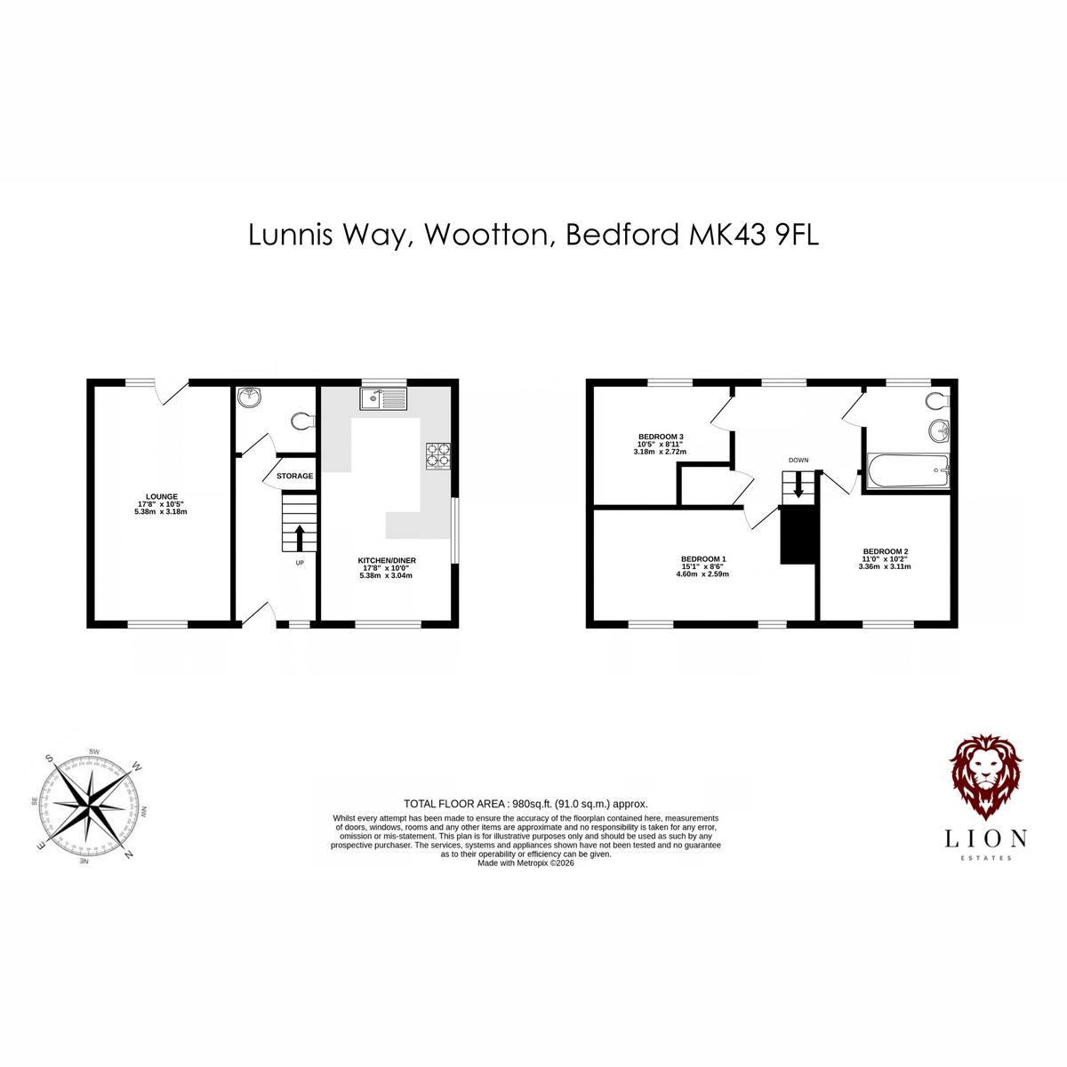 7, Lunniss Way, Bedford floorplan