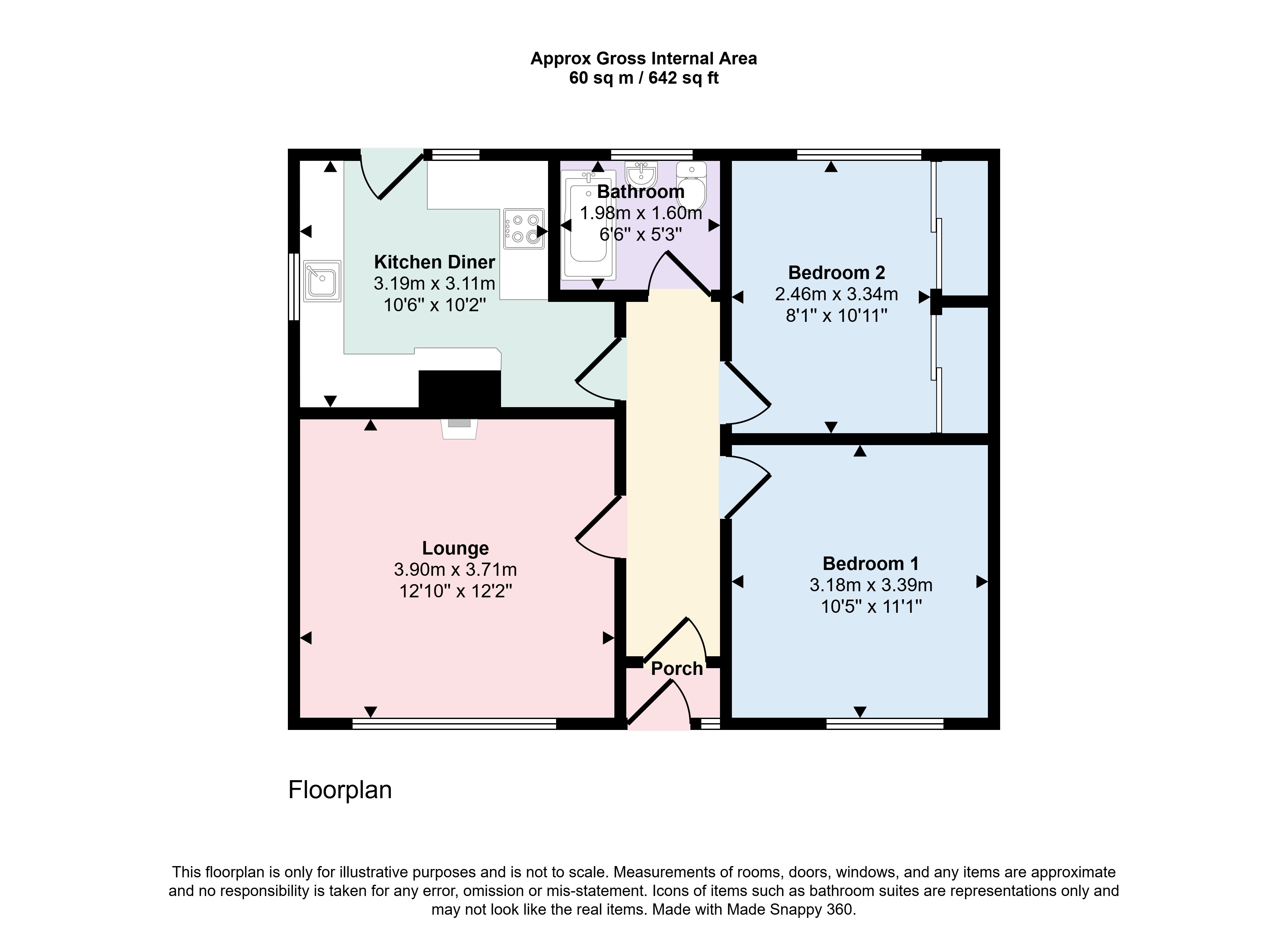 57, Jackson Road, Carlisle floorplan