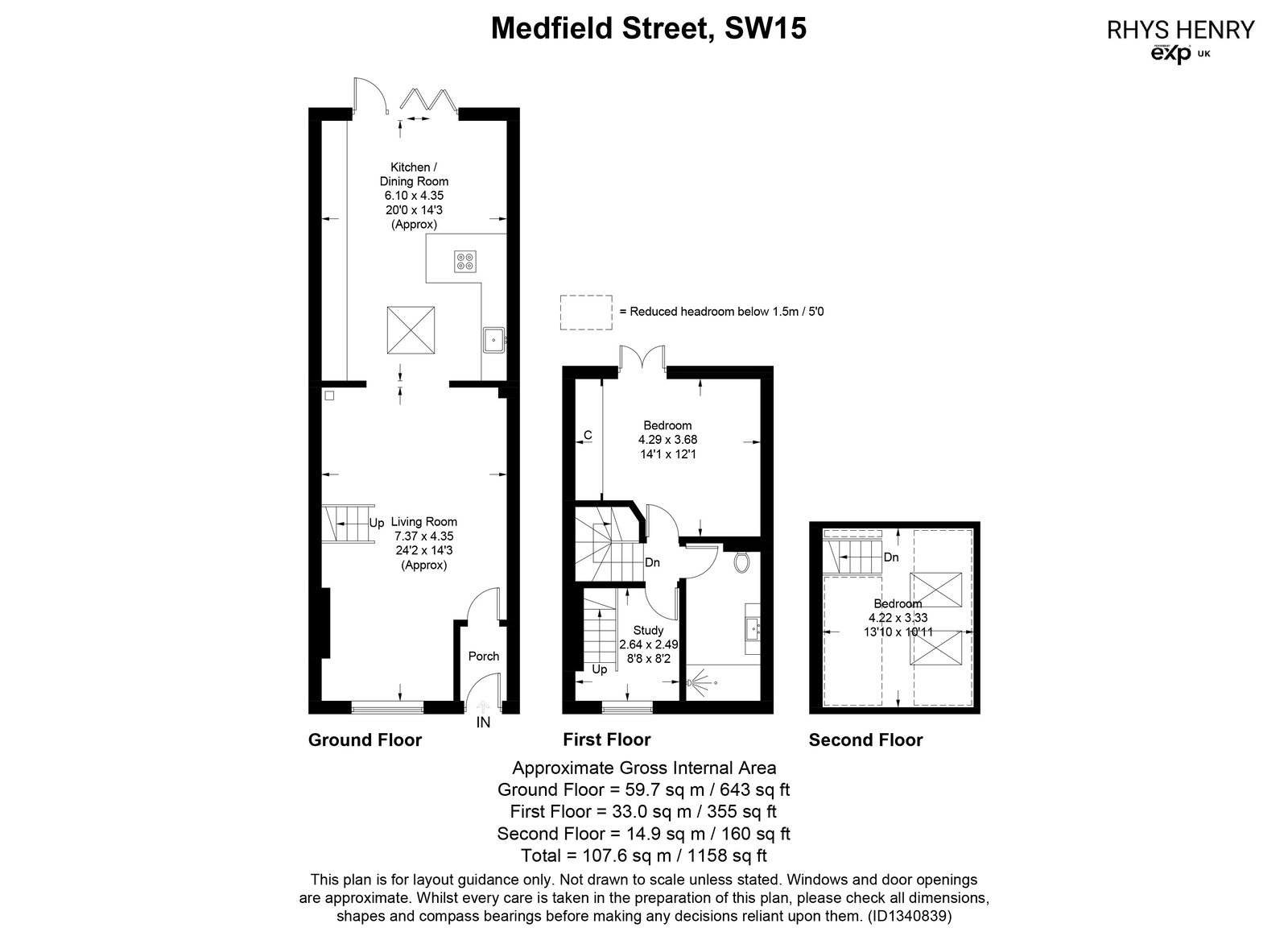 18, Medfield Street, London floorplan
