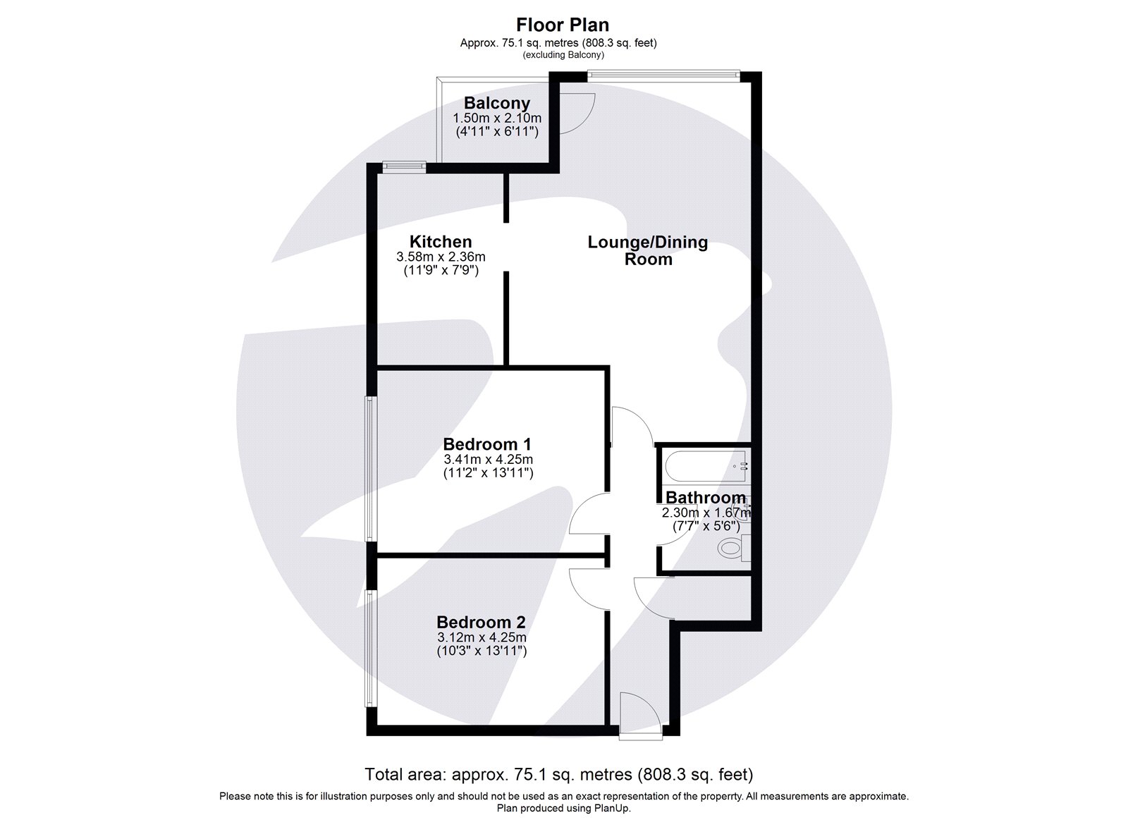 5 Keston Court,, Parkhill Road, Bexley floorplan