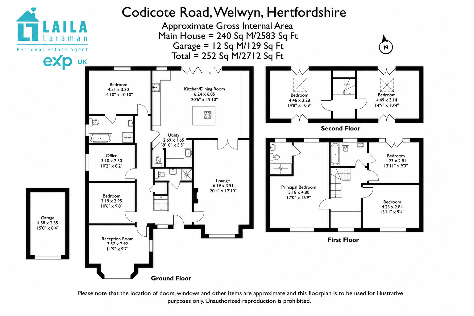 49, Codicote Road, Welwyn floorplan