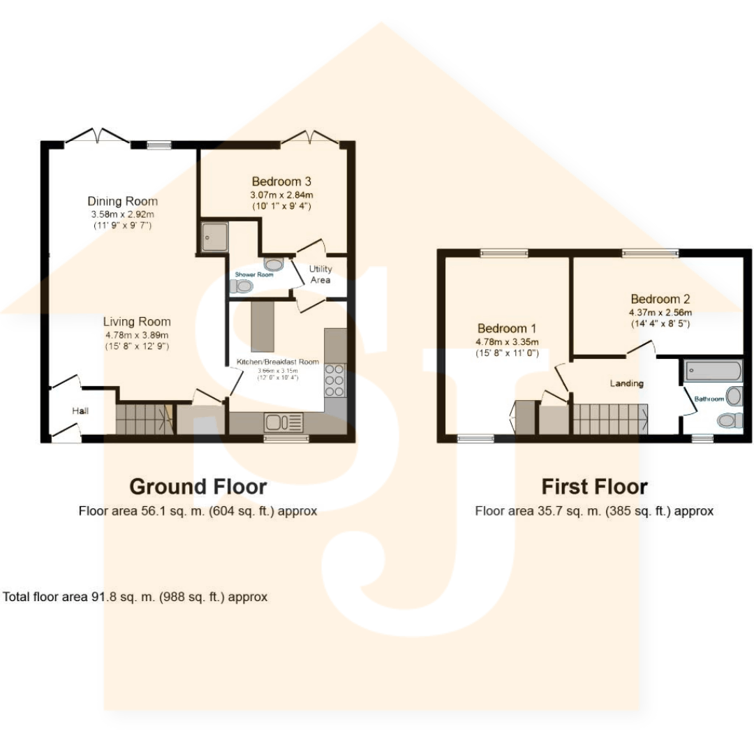 Orchid Close, Takeley, Essex CM22, 3 bedroom end terrace house for sale