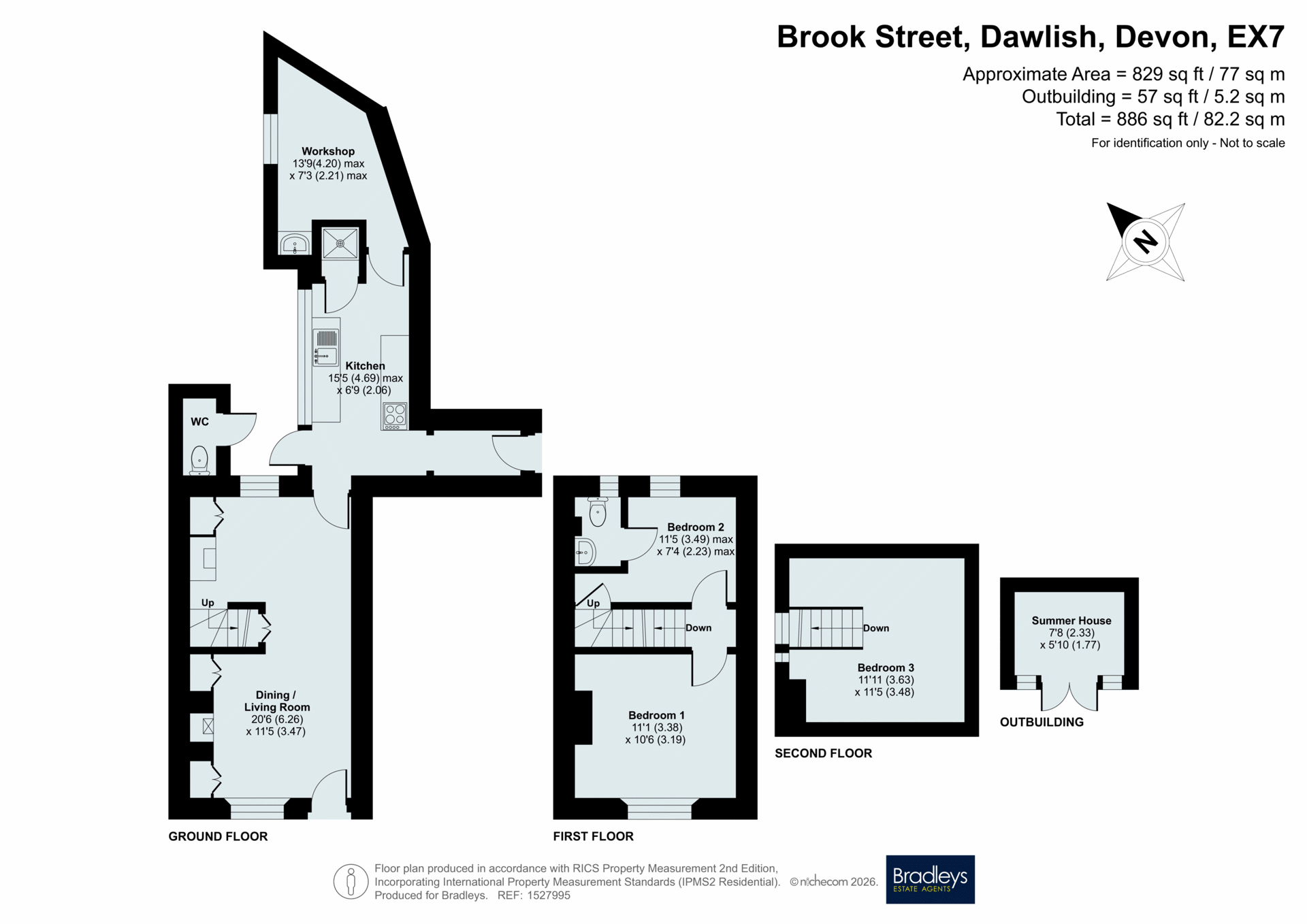 54, Brook Street, Devon floorplan