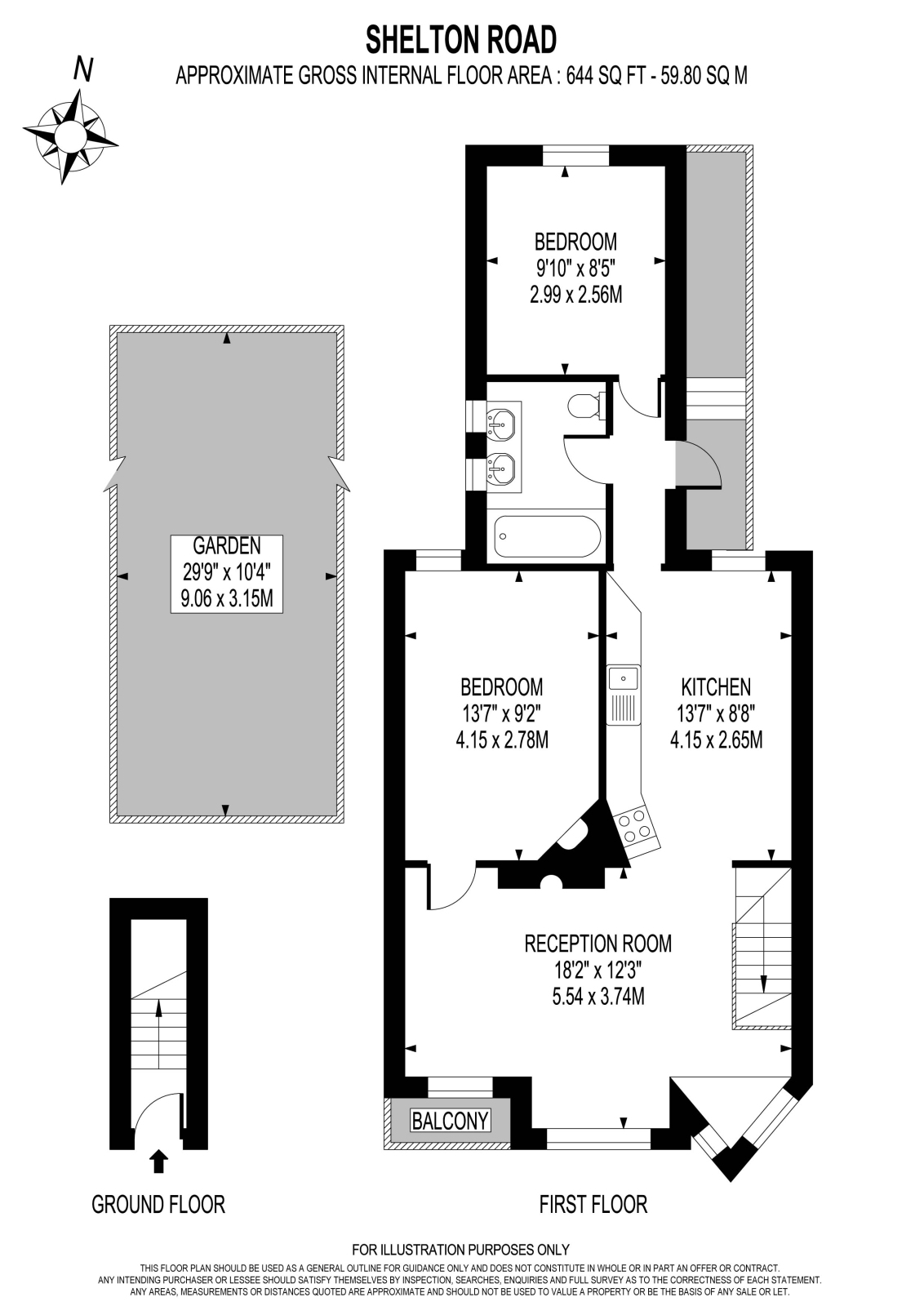 23, Shelton Road, London floorplan
