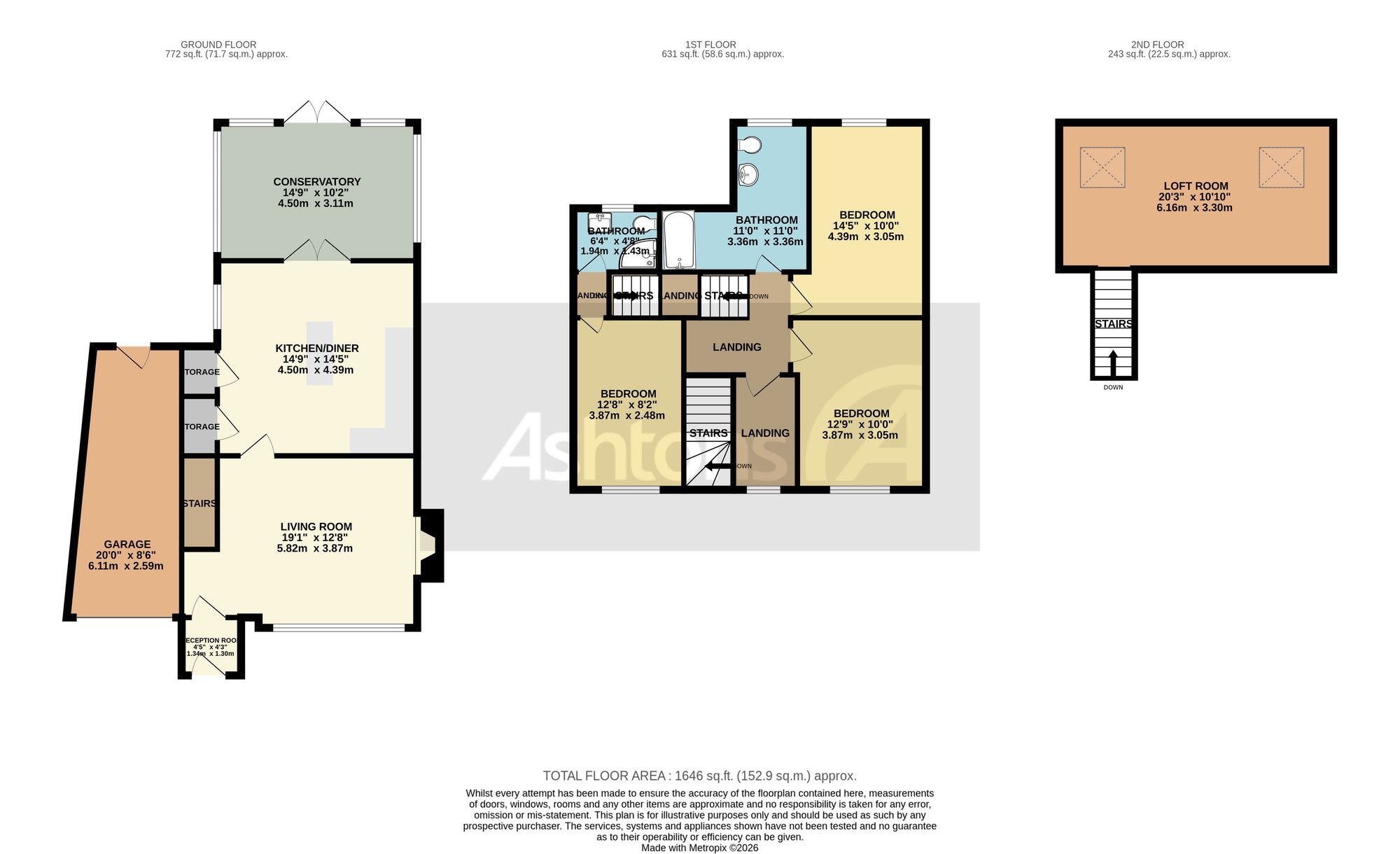 456 Downall Green Road, Wigan floorplan