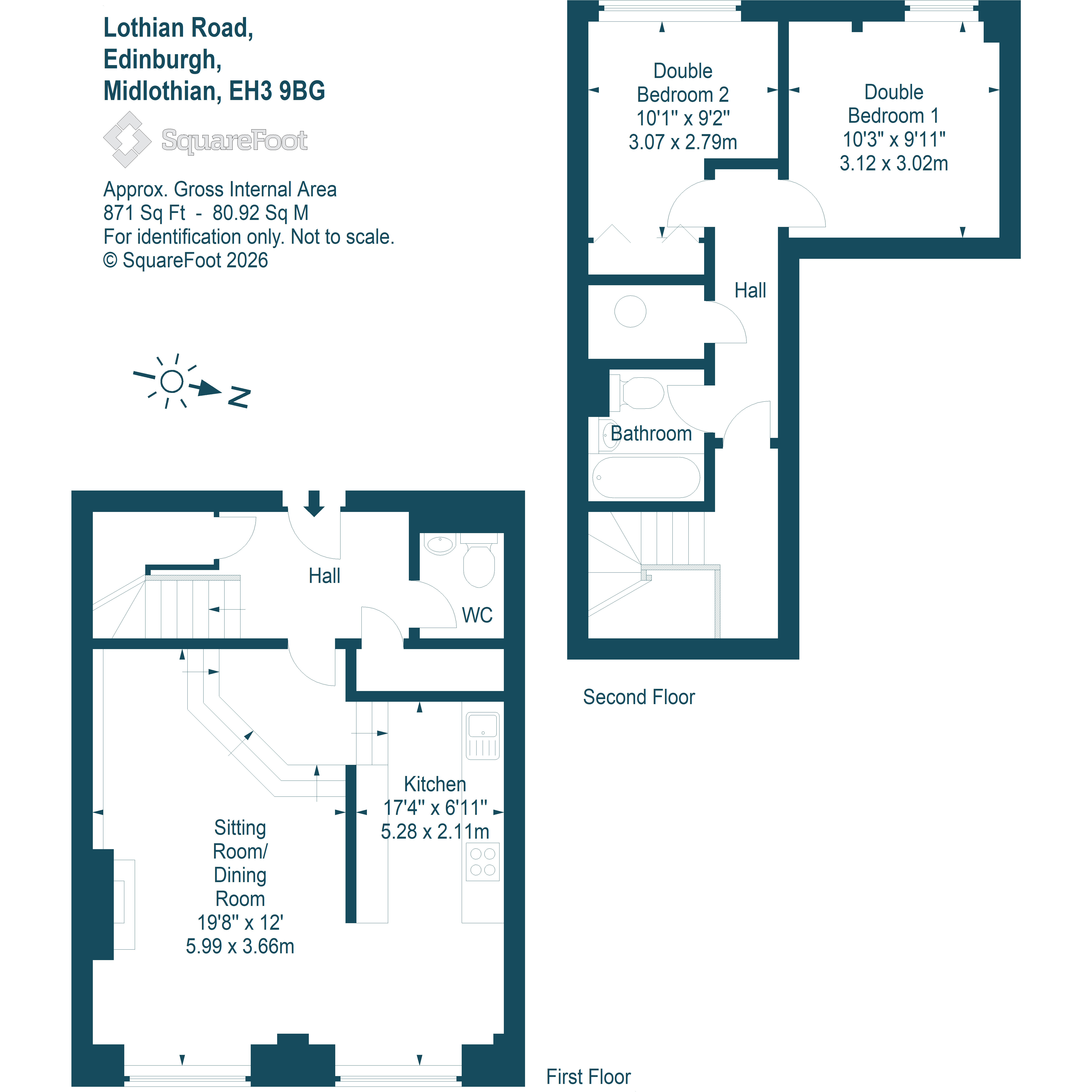 124/5, Lothian Road, Edinburgh floorplan