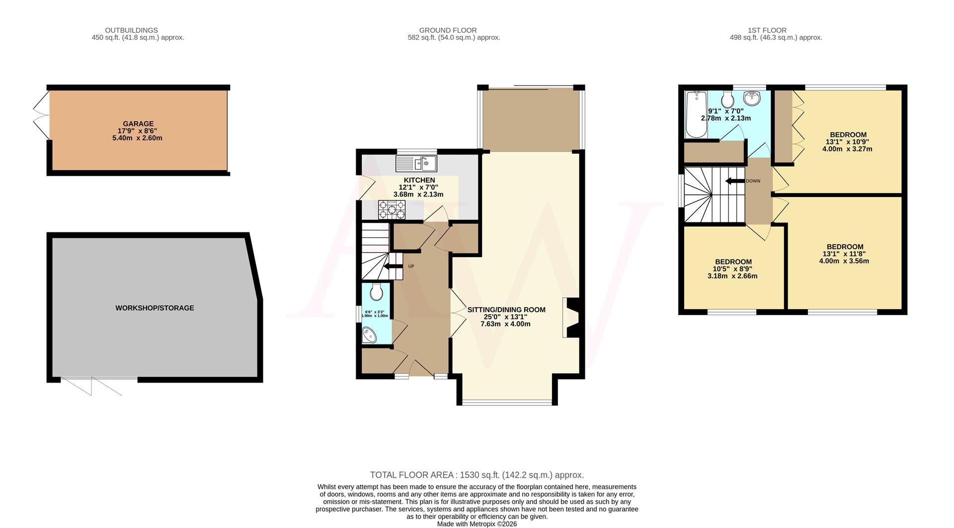 13, Cranmer Close, Little Heath floorplan