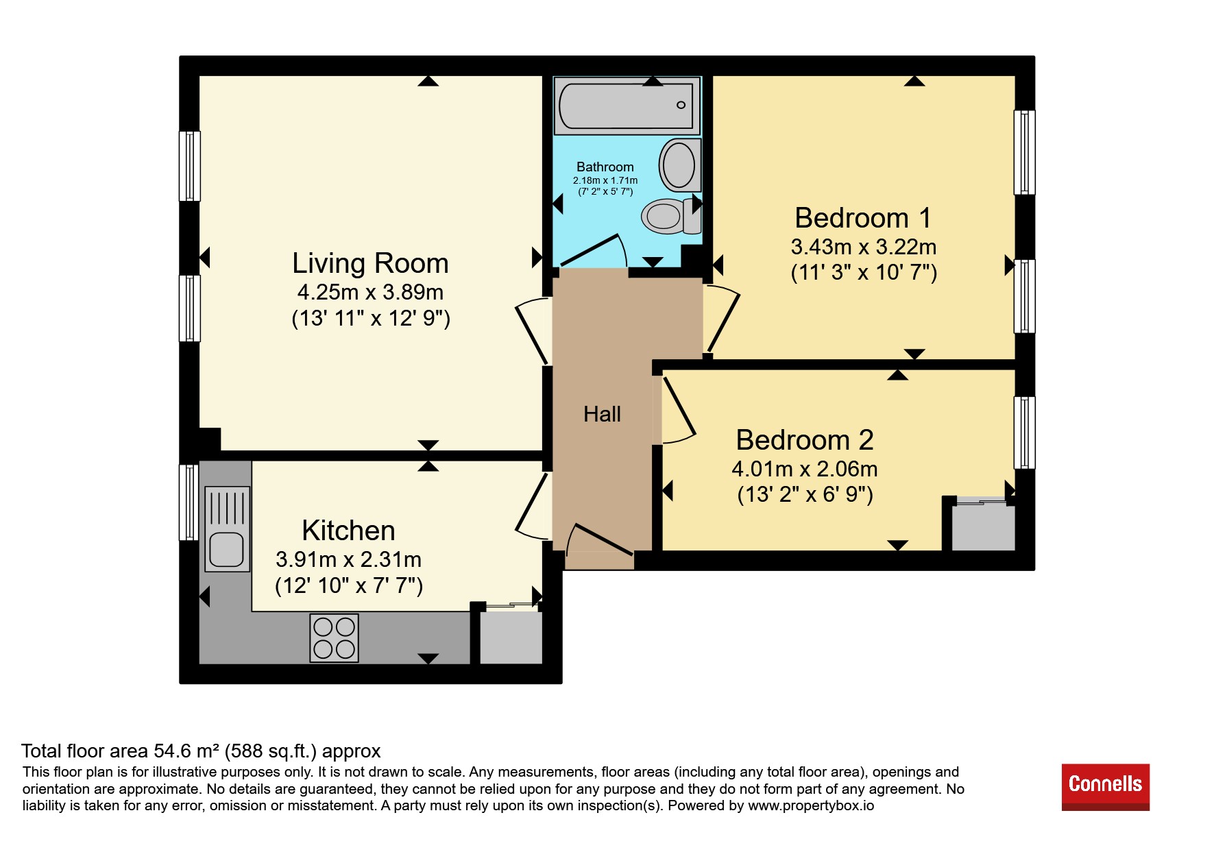 Flat 16, Dove House, Dove Place, AYLESBURY floorplan