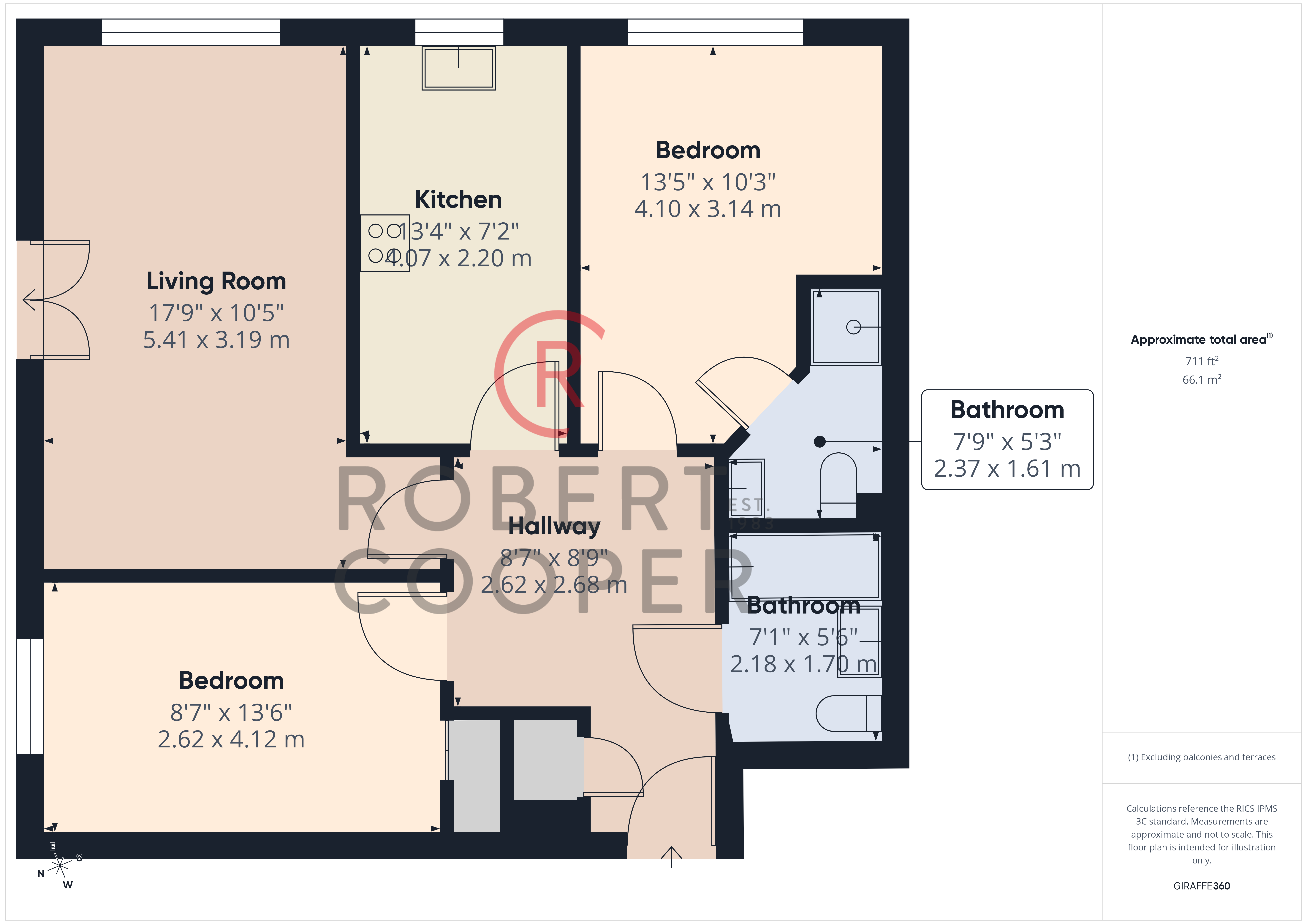 Flat 8 Eltham Court,, Apsley Close, North Harrow floorplan