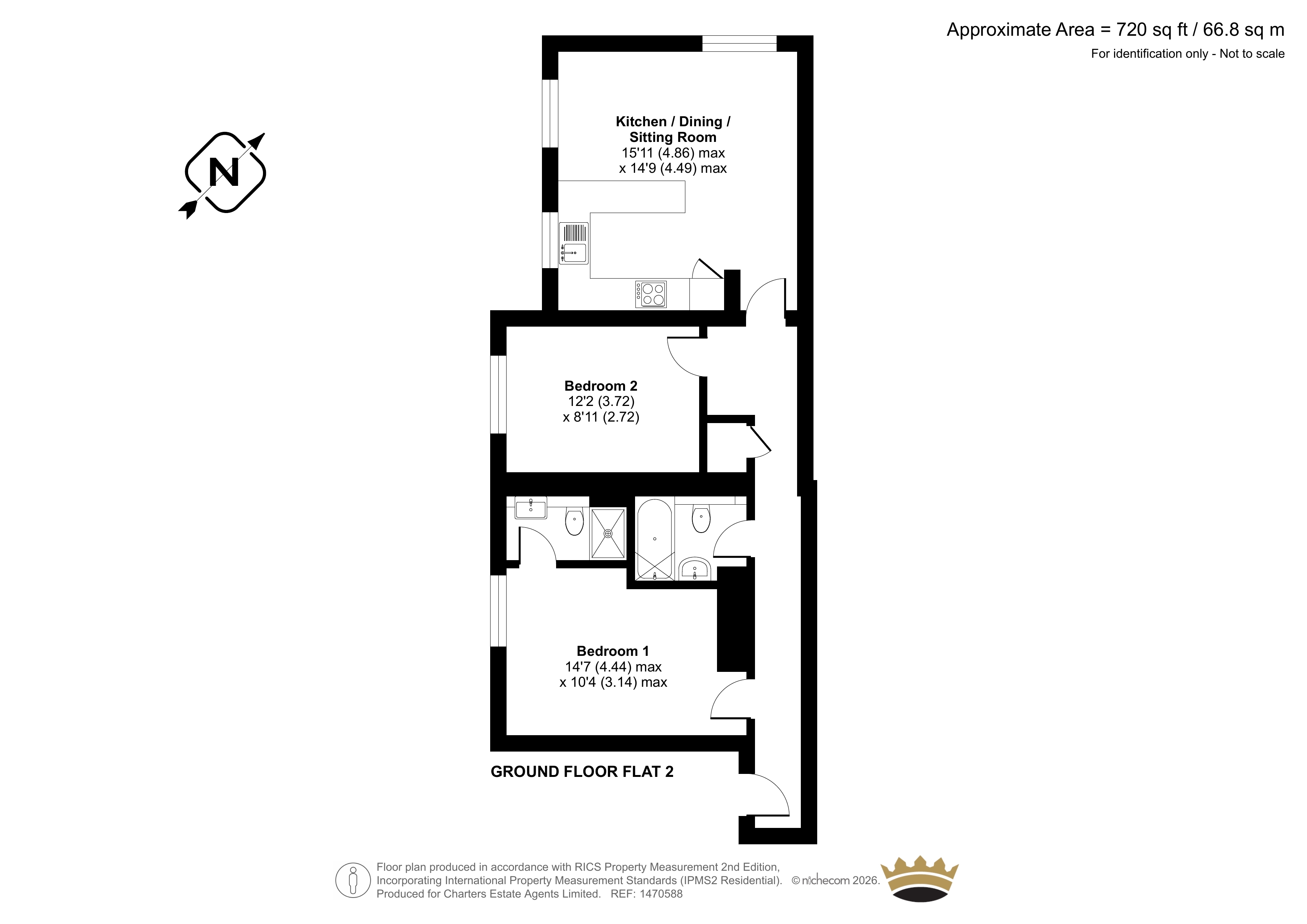 Apartment 2 The Atelier, 8, Upper High Street, Hampshire floorplan
