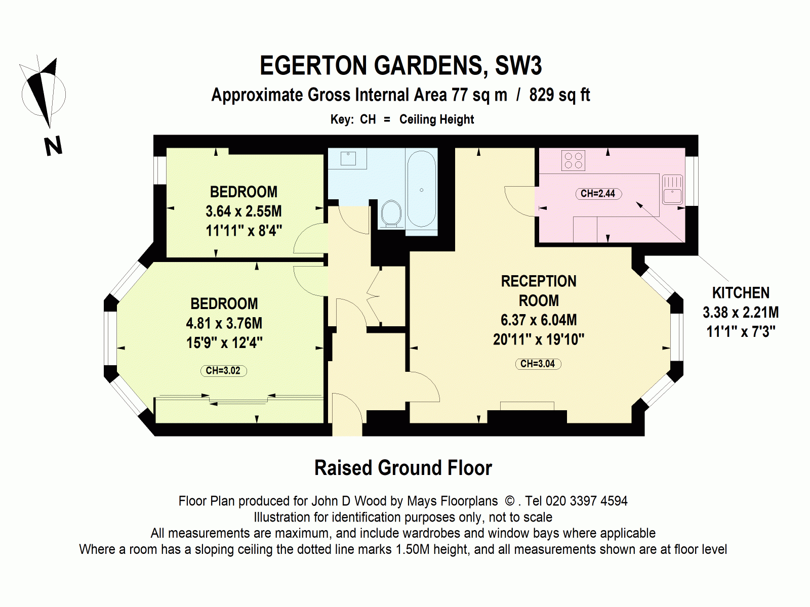 Flat 1, 39, Egerton Gardens, London floorplan
