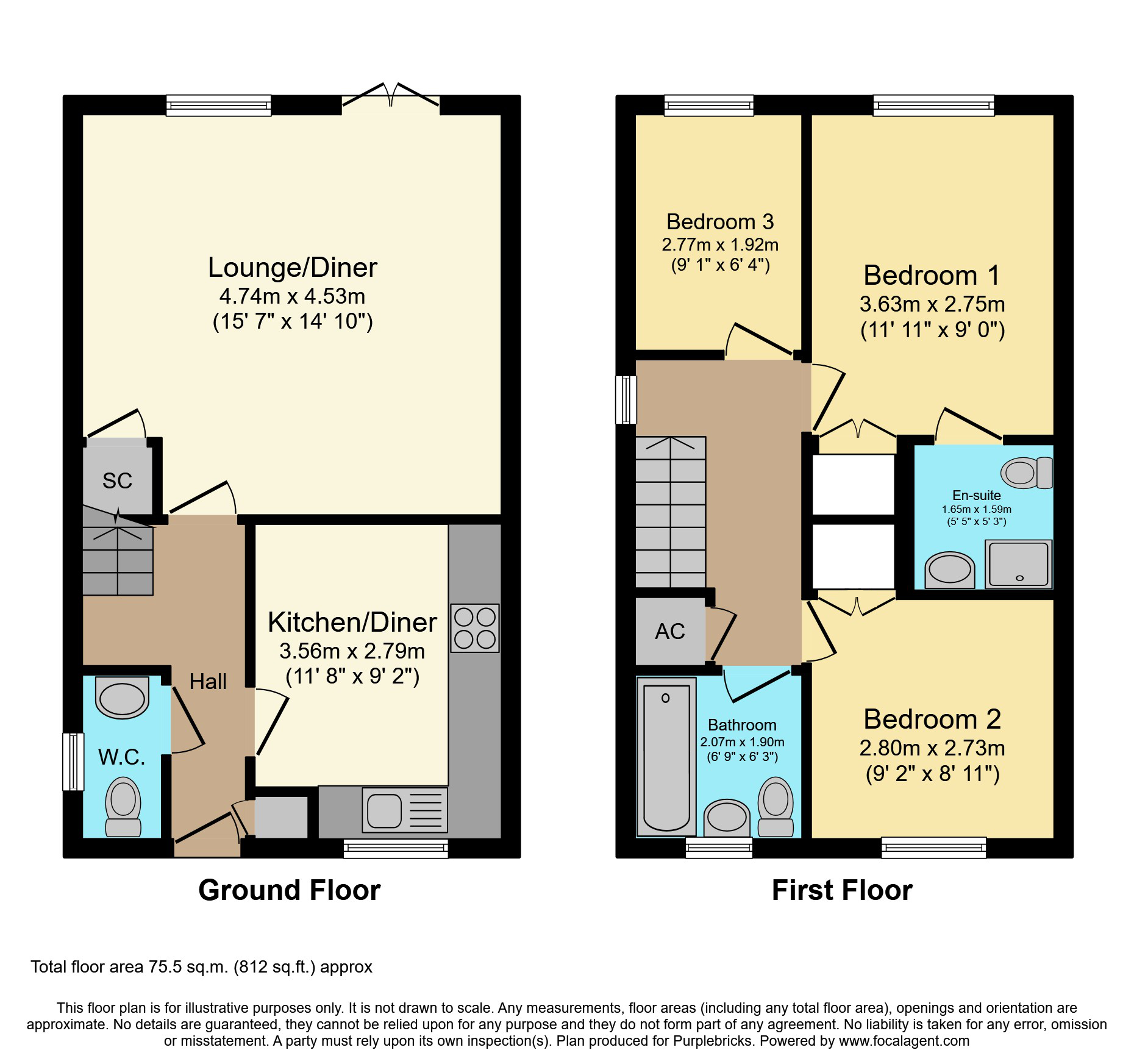 Coltsfoot Road, Rushden NN10, 3 bedroom semidetached house for sale