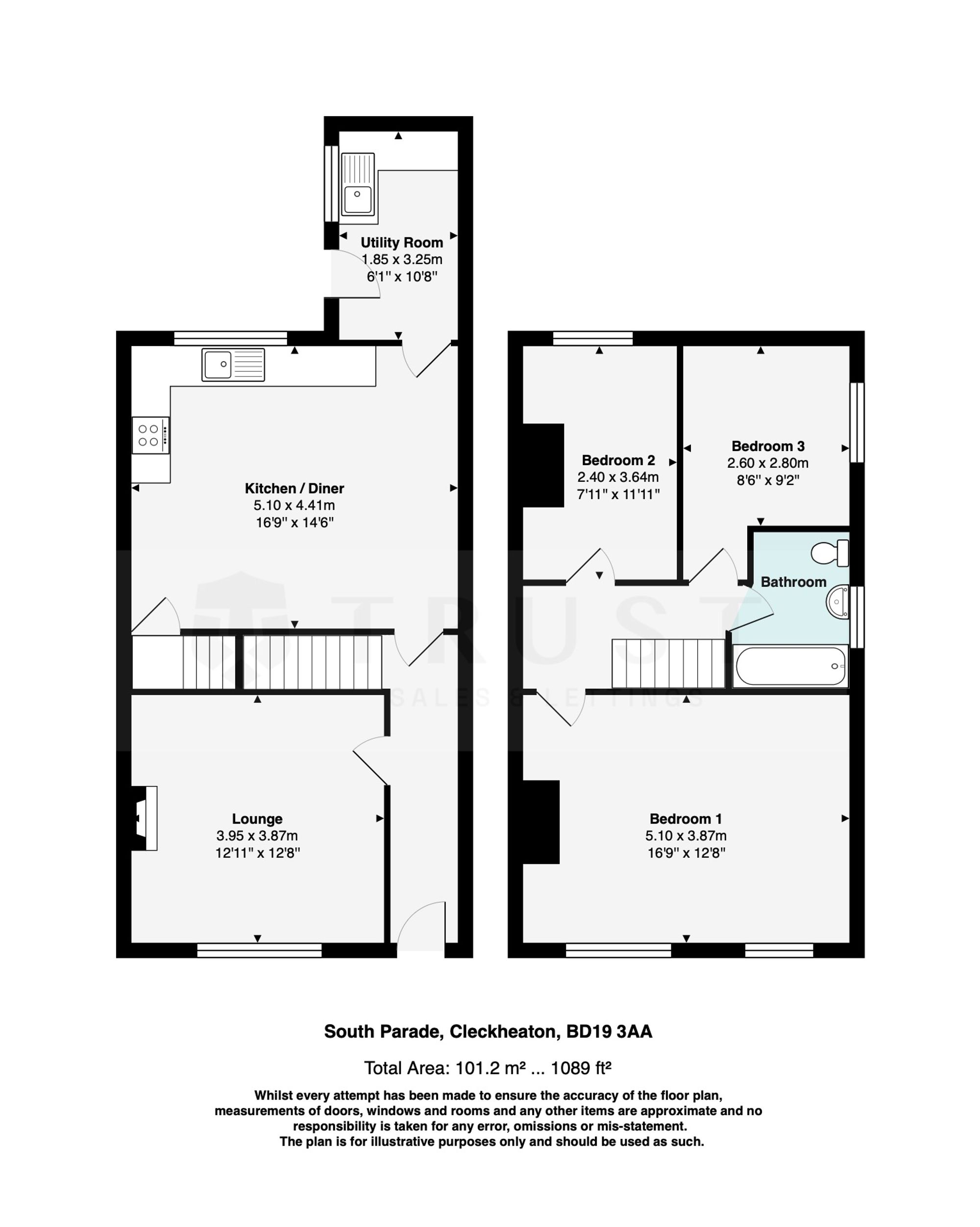 53 South Parade, Cleckheaton floorplan