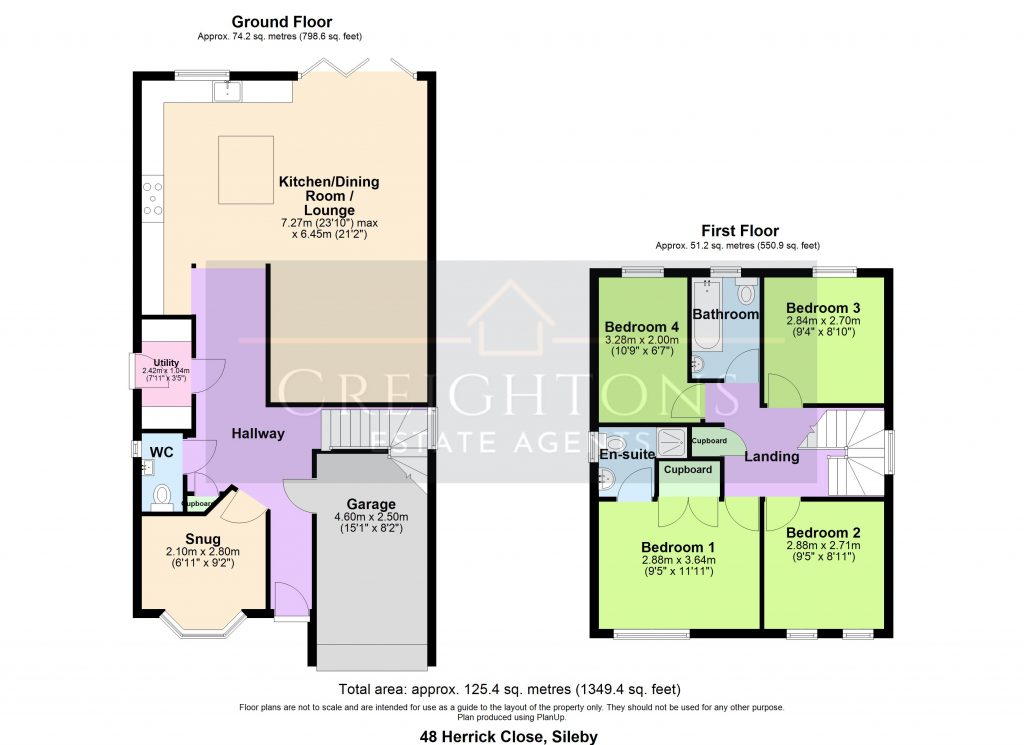 48, Herrick Close, Loughborough floorplan