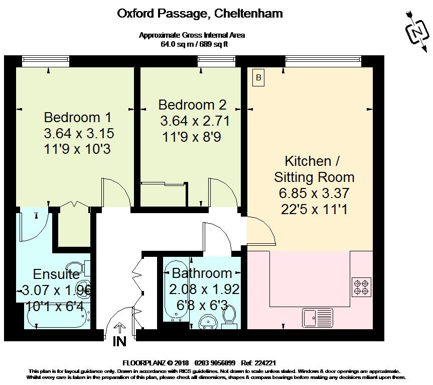 2 Bedrooms Flat to rent in Oxford Passage, Cheltenham GL50
