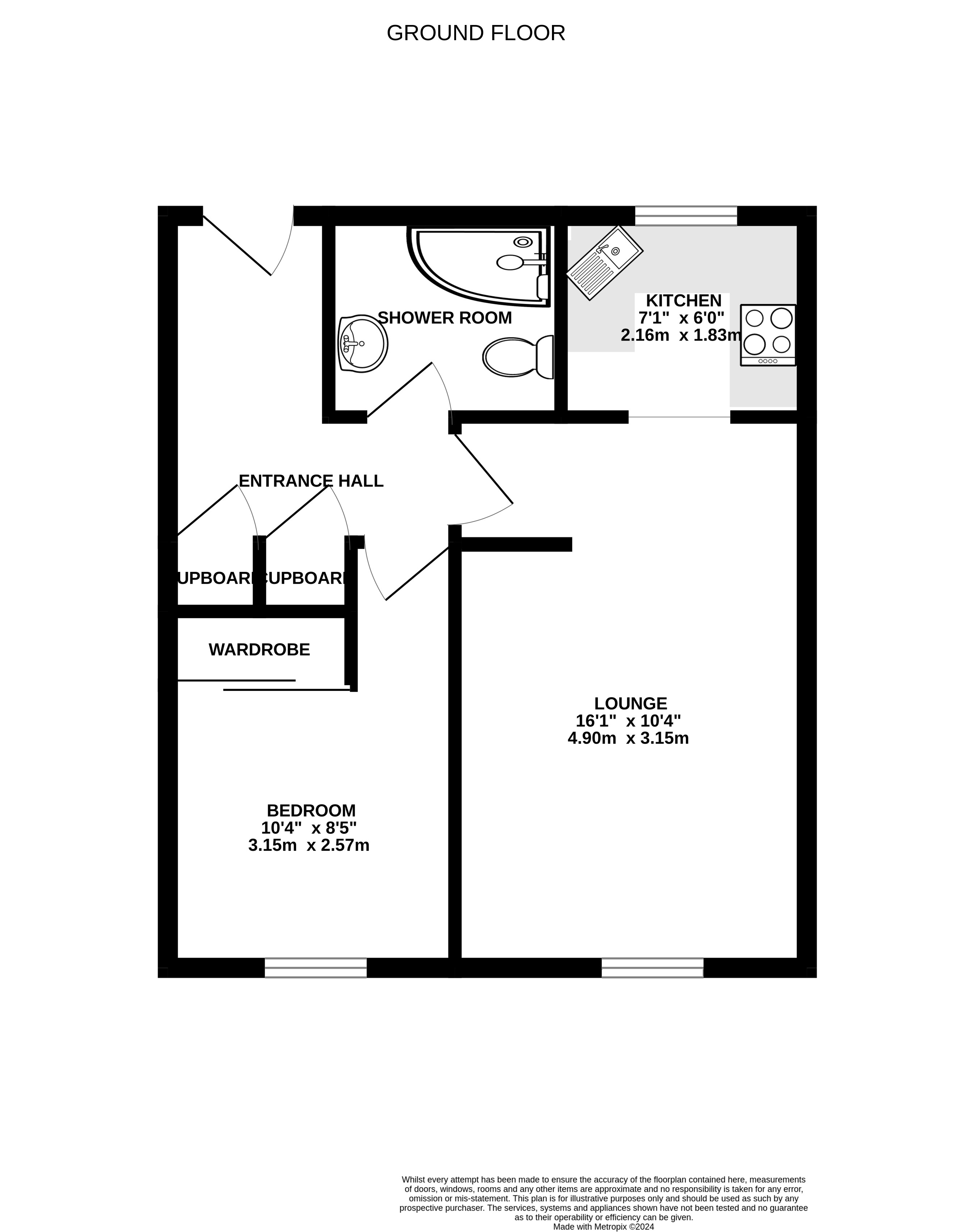 Flat 15, Chestnut House,, East Street, Dorset floorplan