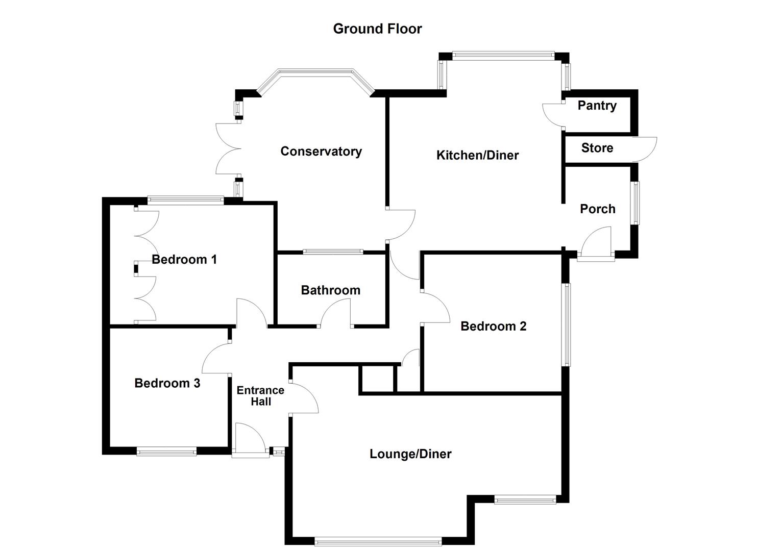 276, Potovens Lane, Wakefield floorplan