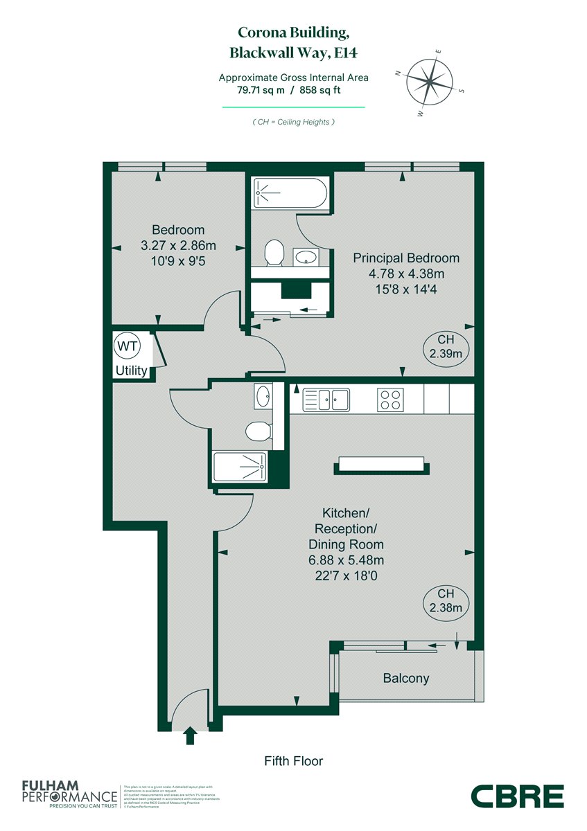 22 Corona Building, 162, Blackwall Way, London floorplan