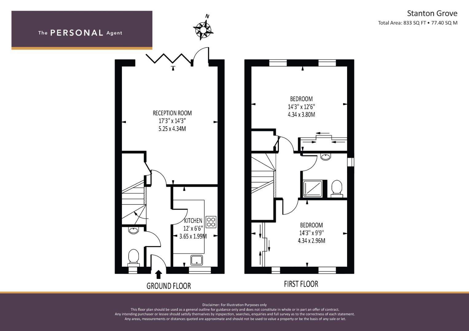 16, Stanton Grove, Tadworth floorplan